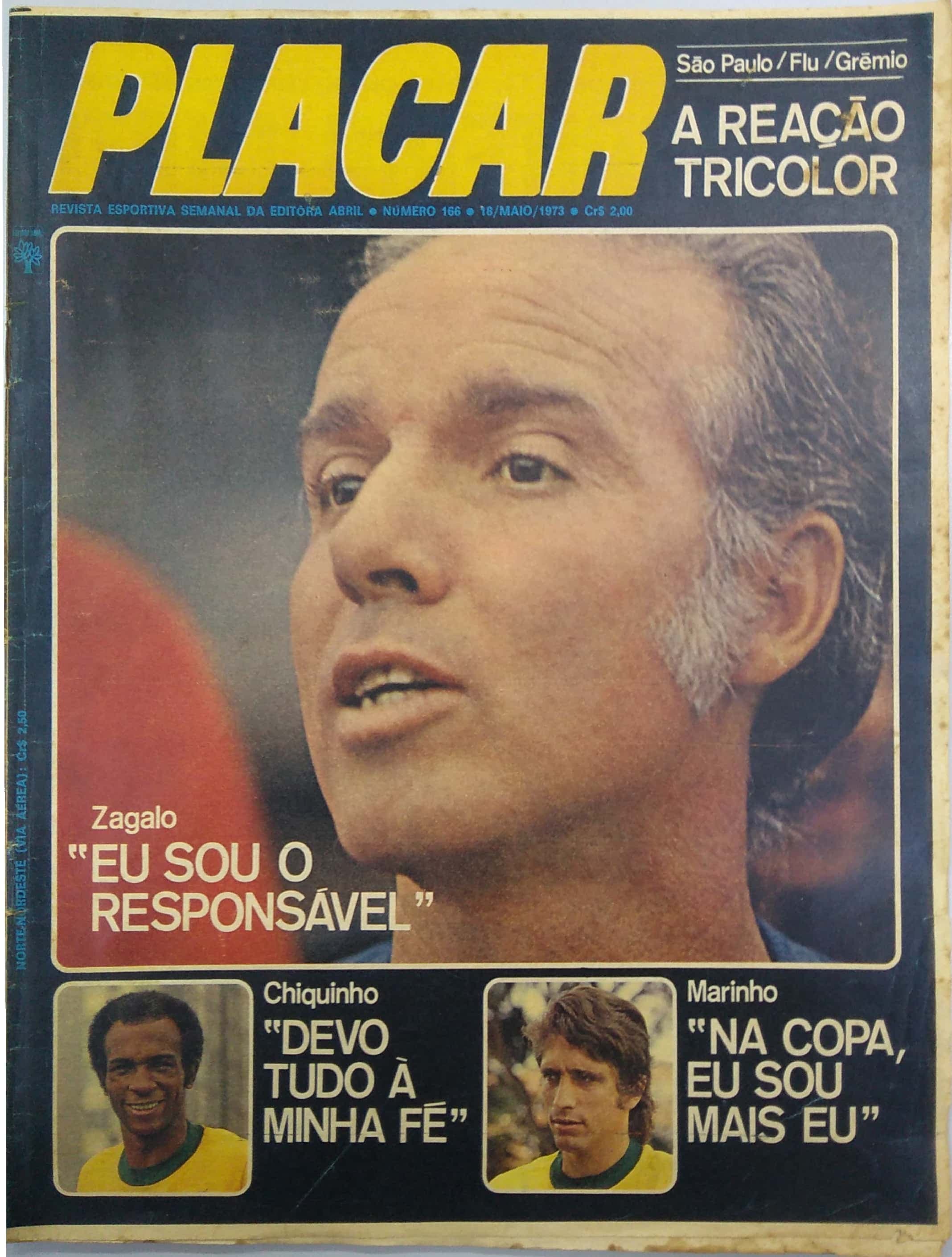 Capa da edição A Reação Tricolor da revista PLACAR