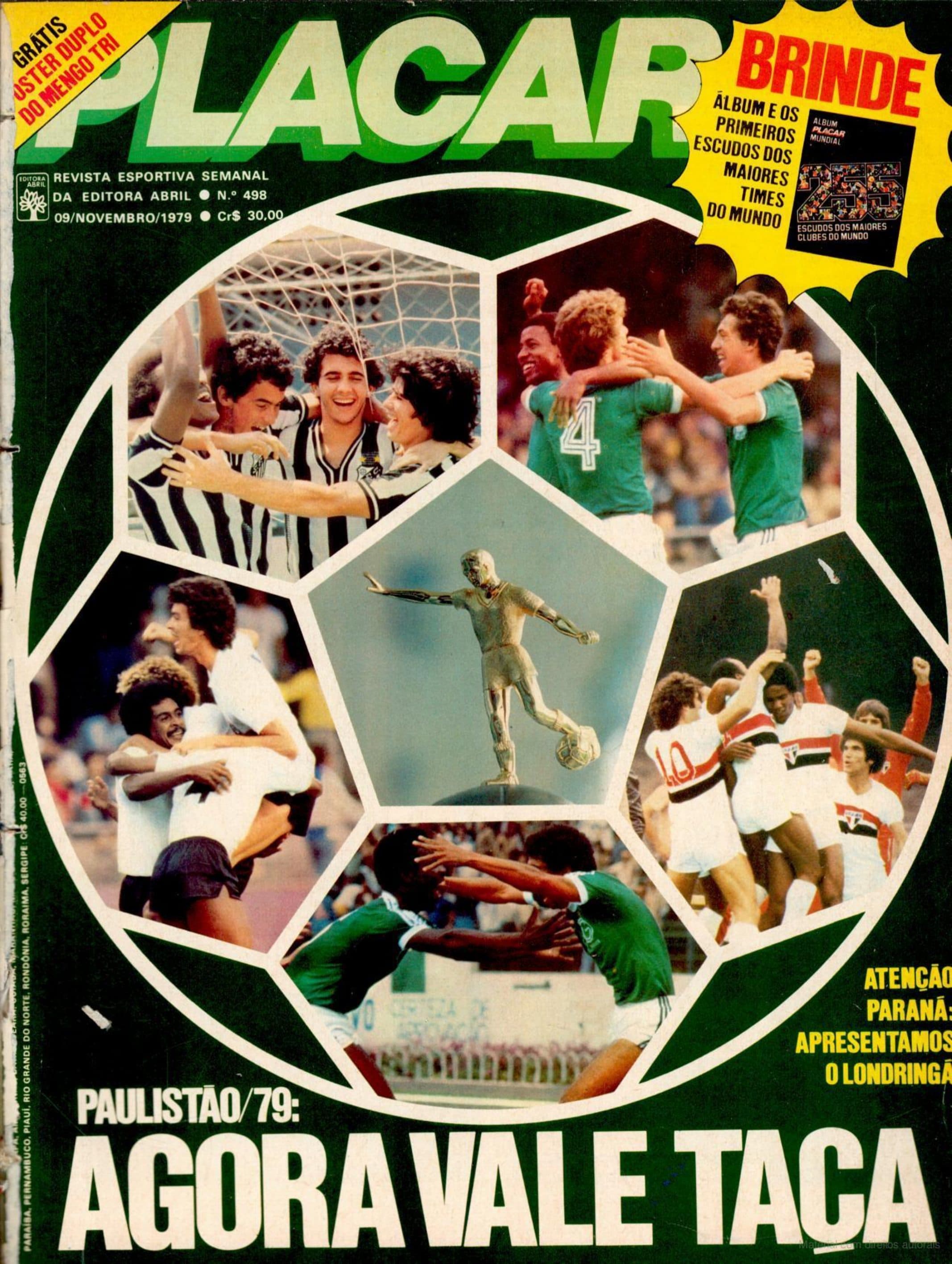 Capa da edição Paulistão/79: Agora vale taça da revista PLACAR