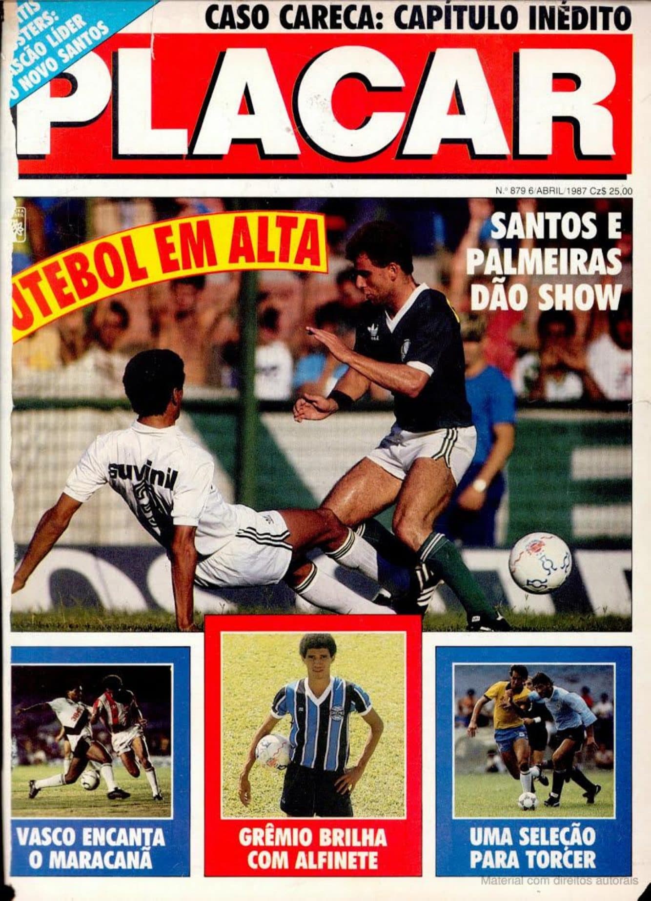 Capa da edição Futebol em Alta da revista PLACAR