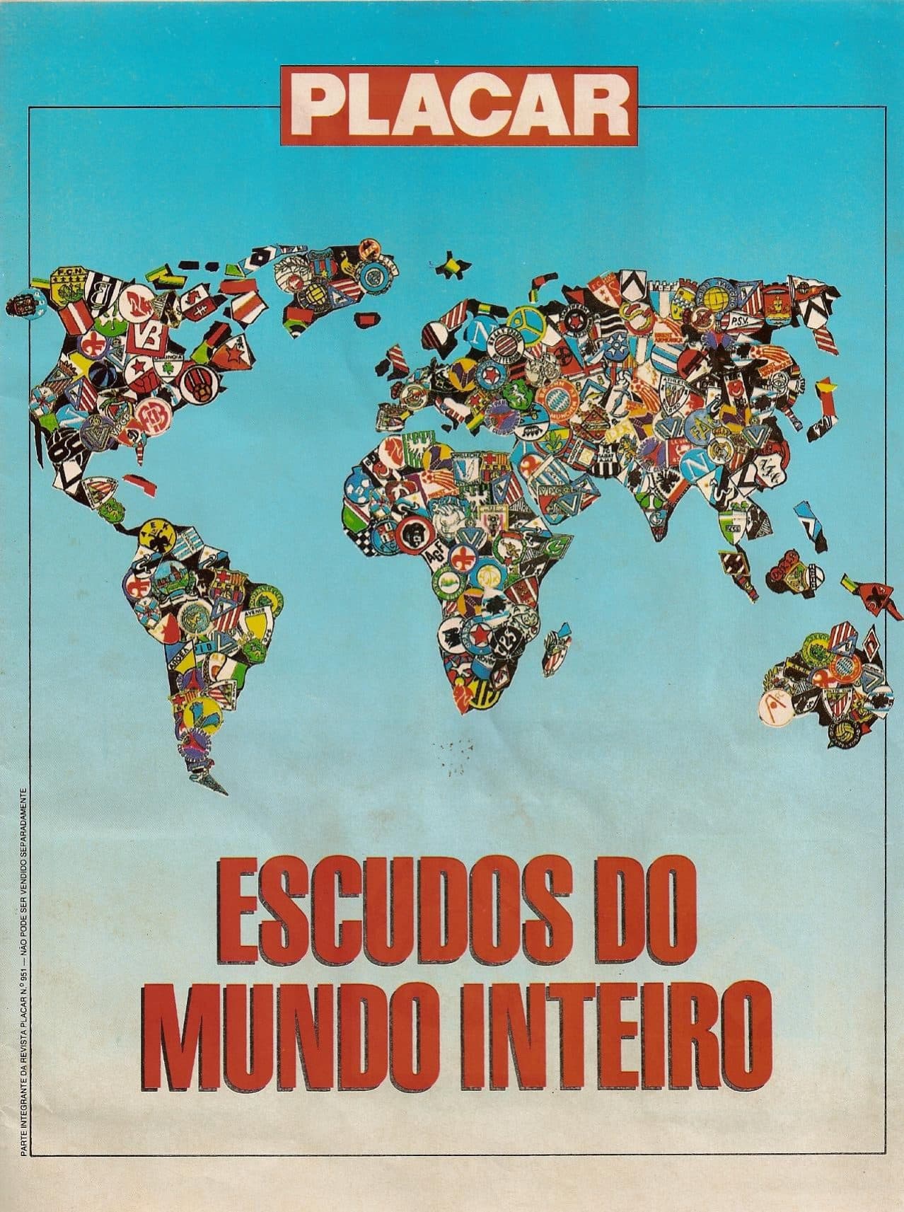 Capa da edição 88 - Escudos do Mundo Inteiro (Placar) da revista PLACAR