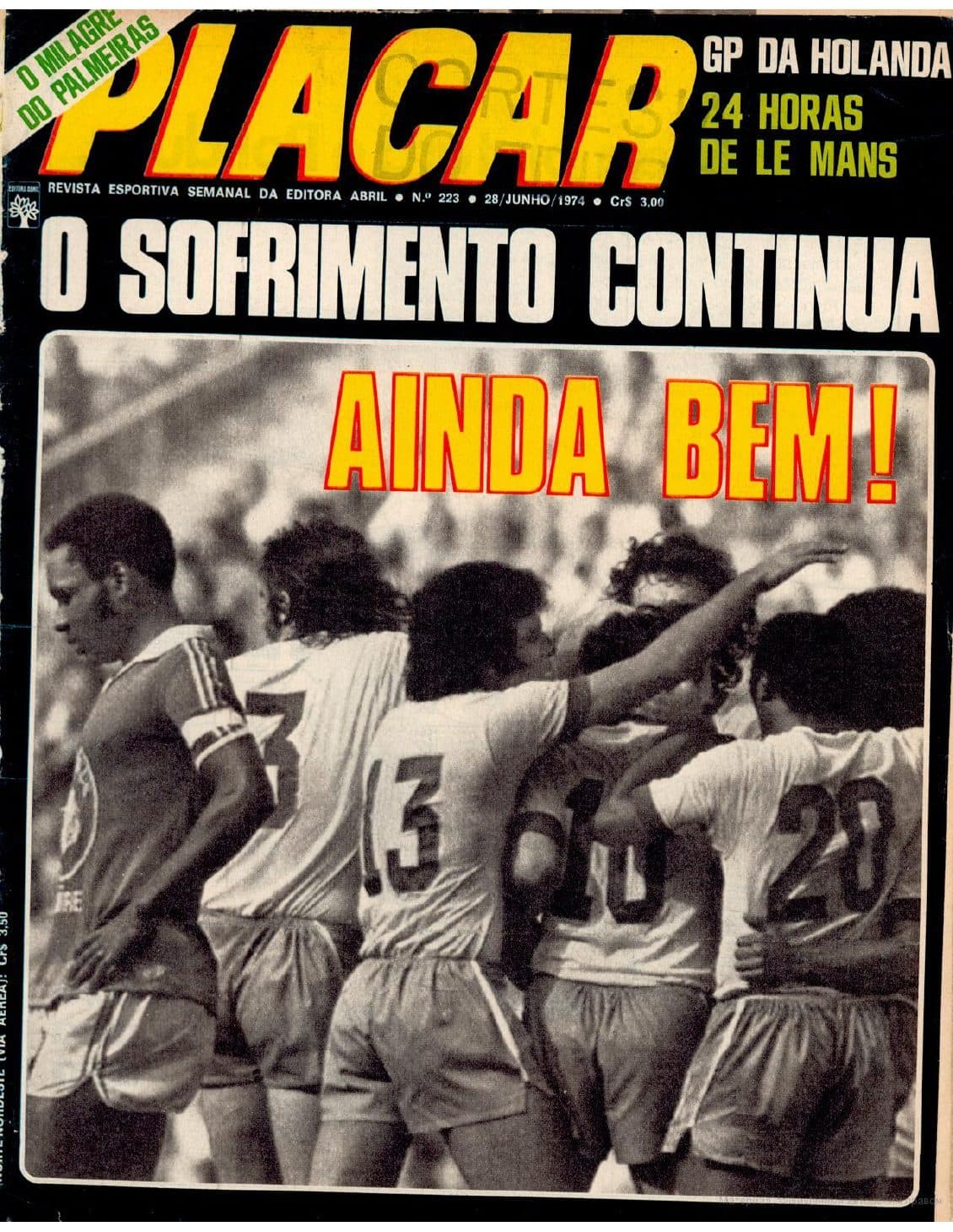 Capa da edição O Sofrimento Continua da revista PLACAR