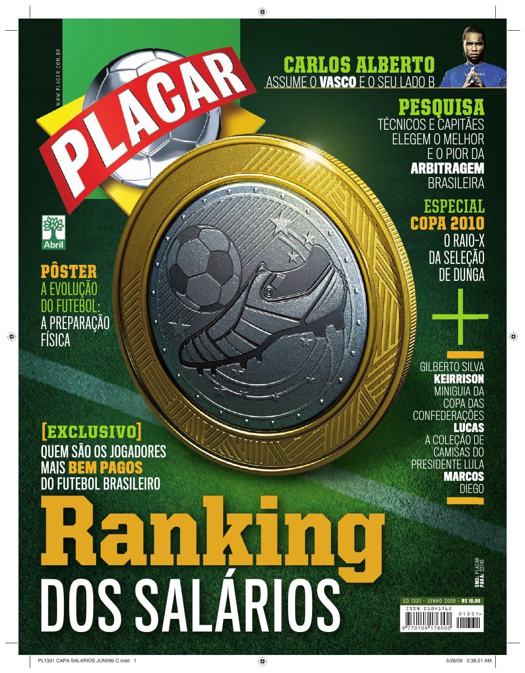 Capa da edição Nº 1331 da revista PLACAR