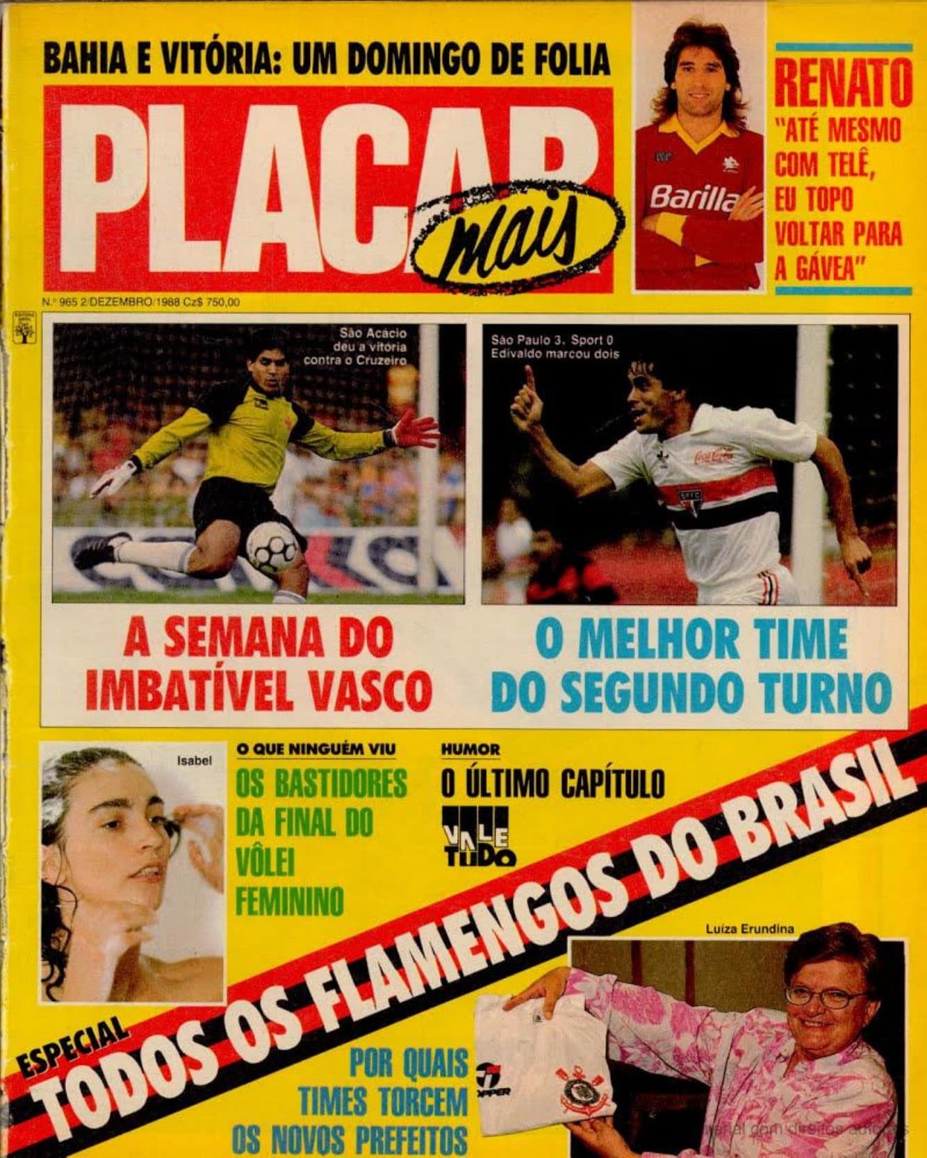 Capa da edição Nº 965 da revista PLACAR
