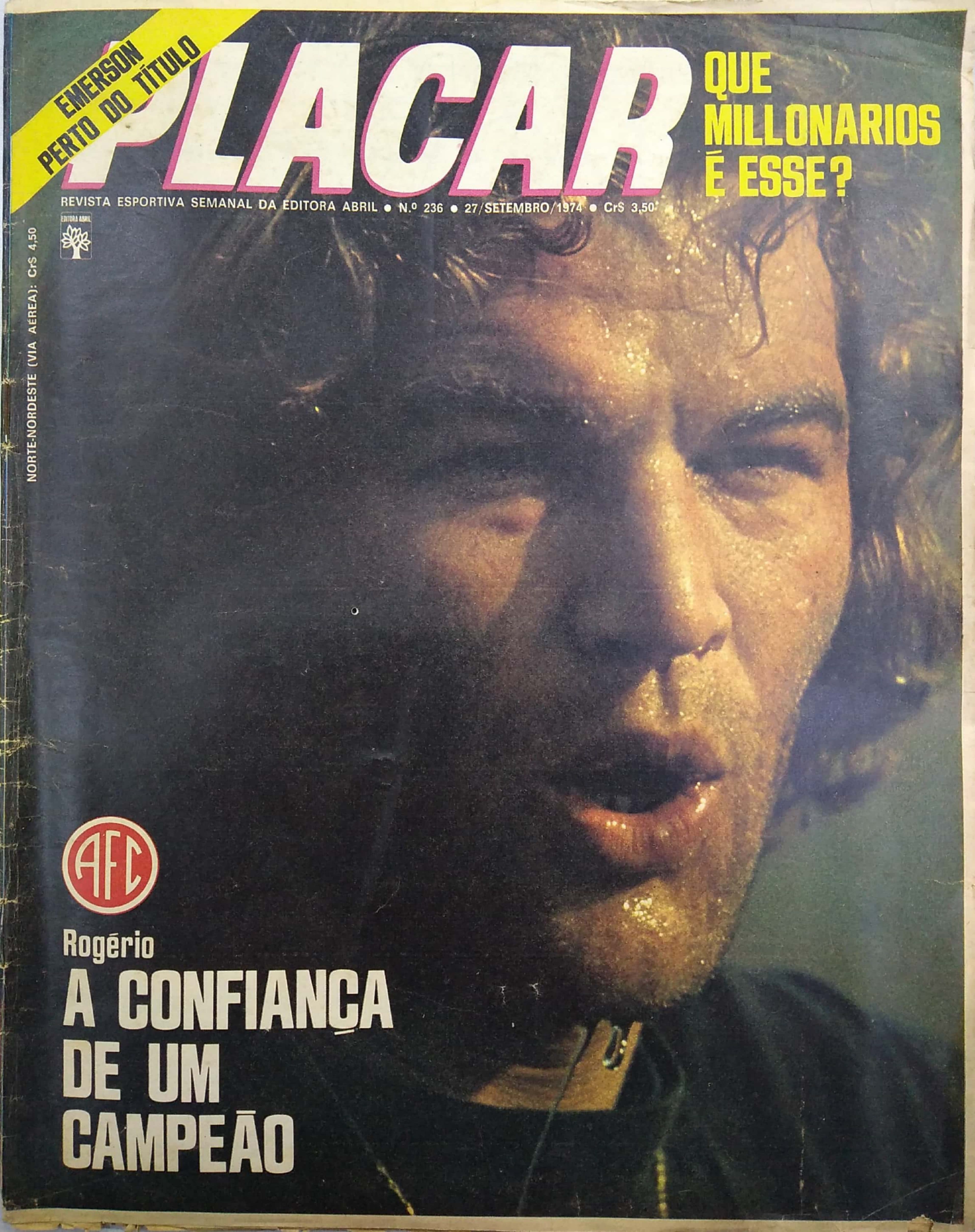 Capa da edição A confiança de um campeão da revista PLACAR