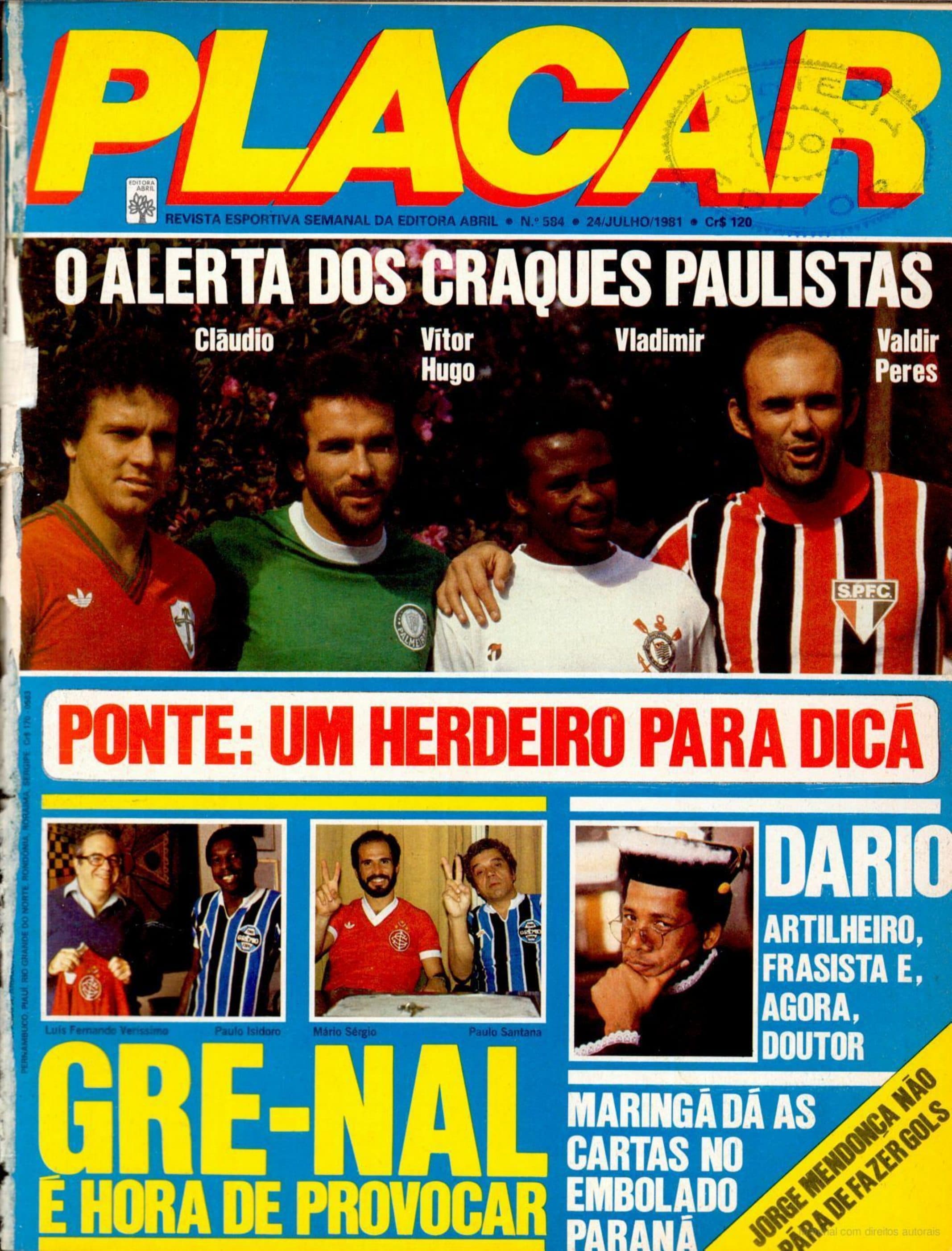 Capa da edição PONTE: UM HERDEIRO PARA DICÁ da revista PLACAR