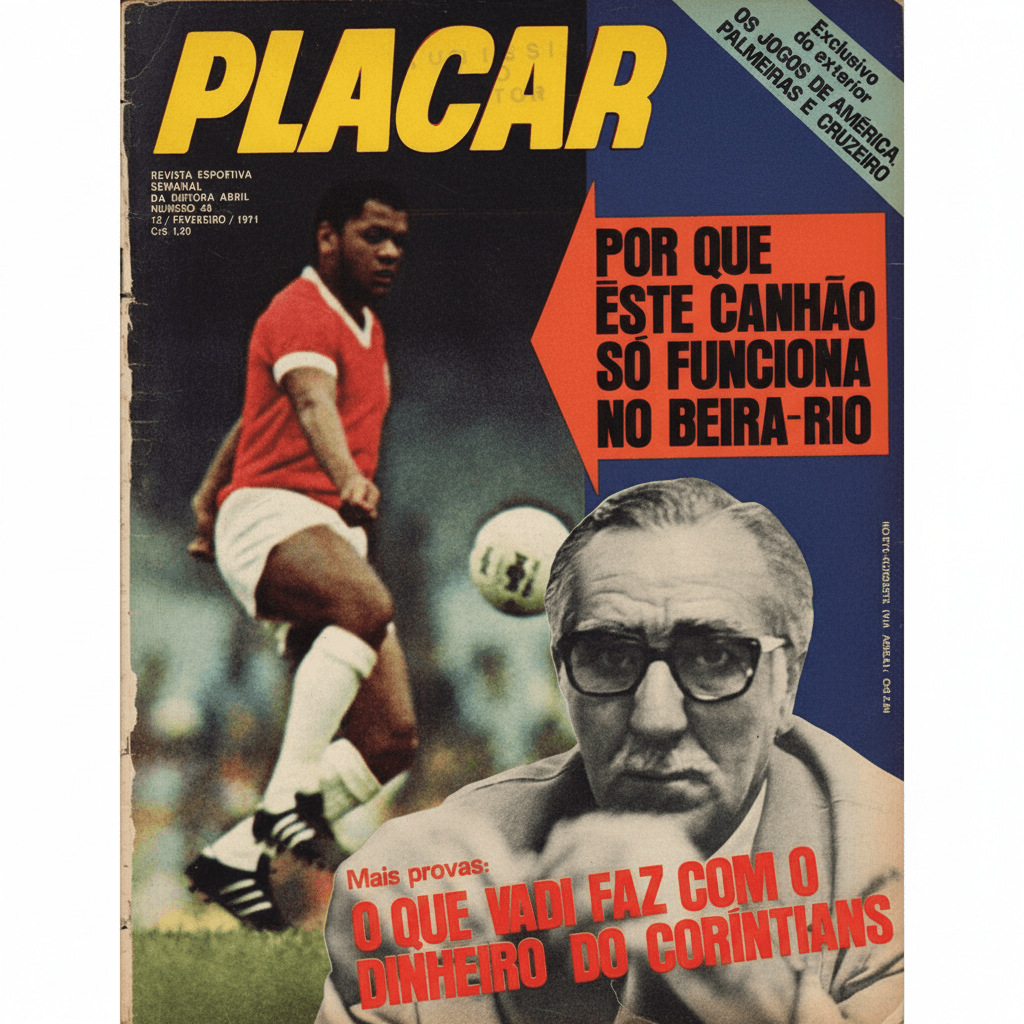 Capa da edição Por que este canhão só funciona no Beira-Rio da revista PLACAR