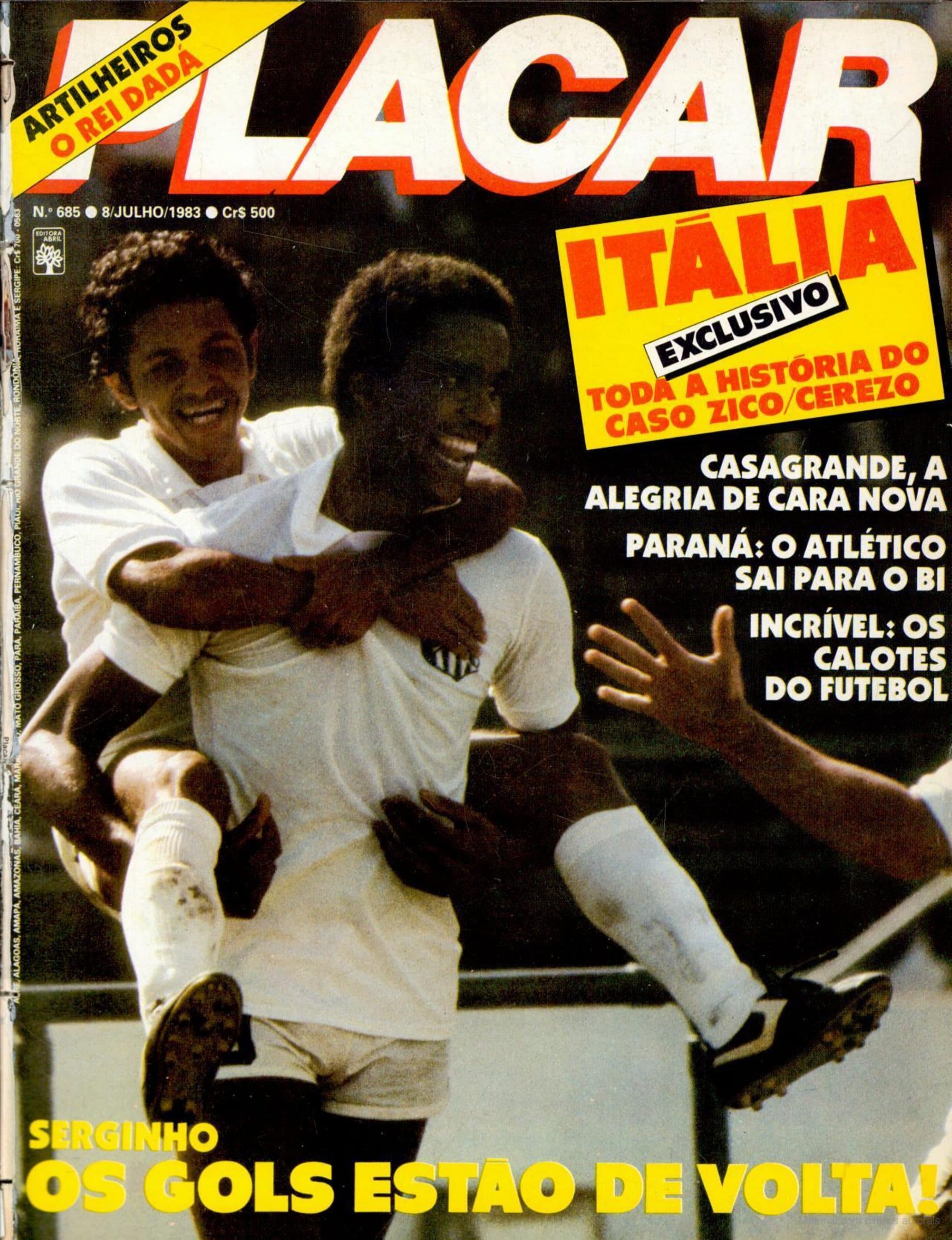 Capa da edição Serginho: Os Gols Estão de Volta! da revista PLACAR