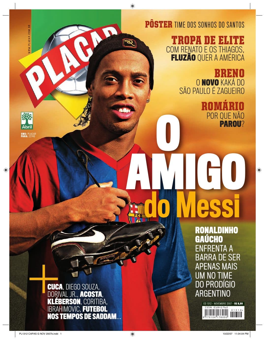 Capa da edição Nº 1312 da revista PLACAR