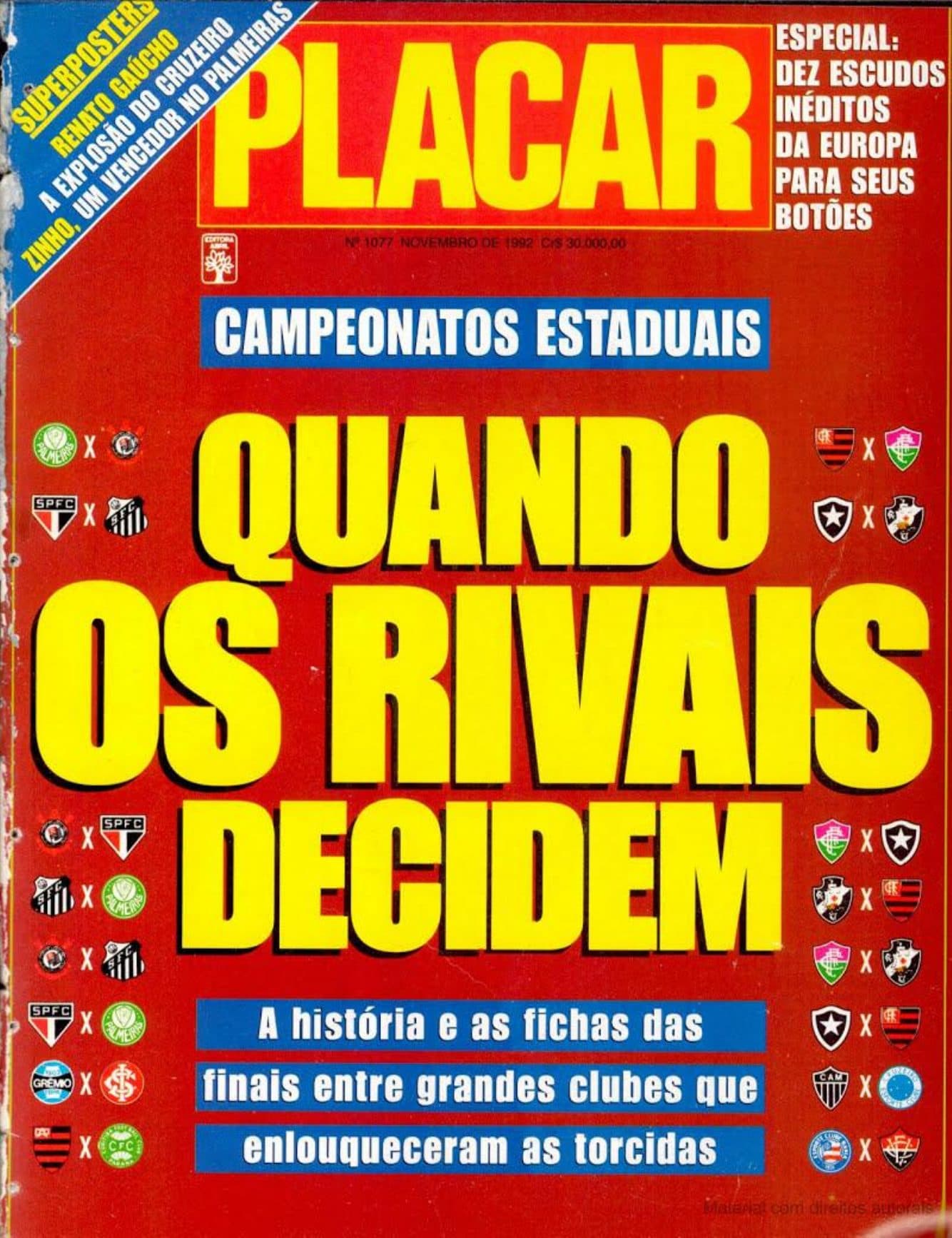 Capa da edição Nº 1077 da revista PLACAR