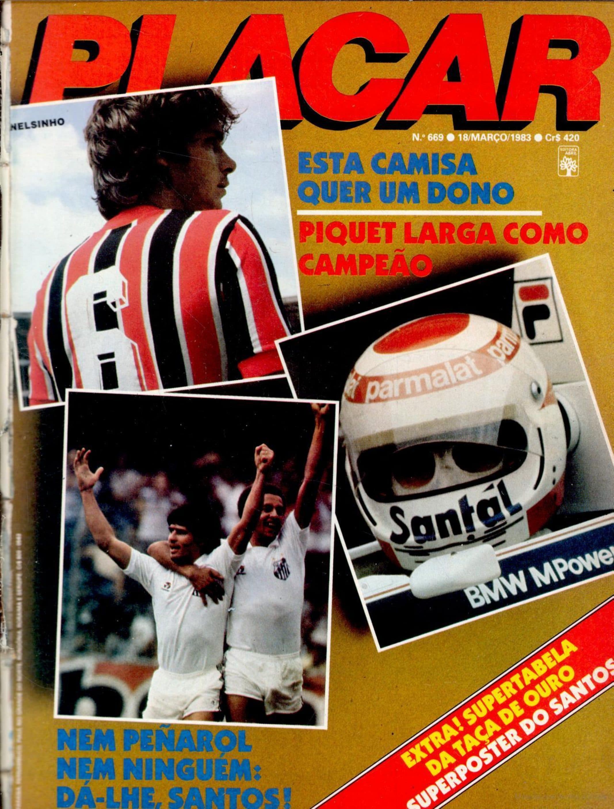 Capa da edição Nem Peñarol nem ninguém: dá-lhe, Santos! da revista PLACAR