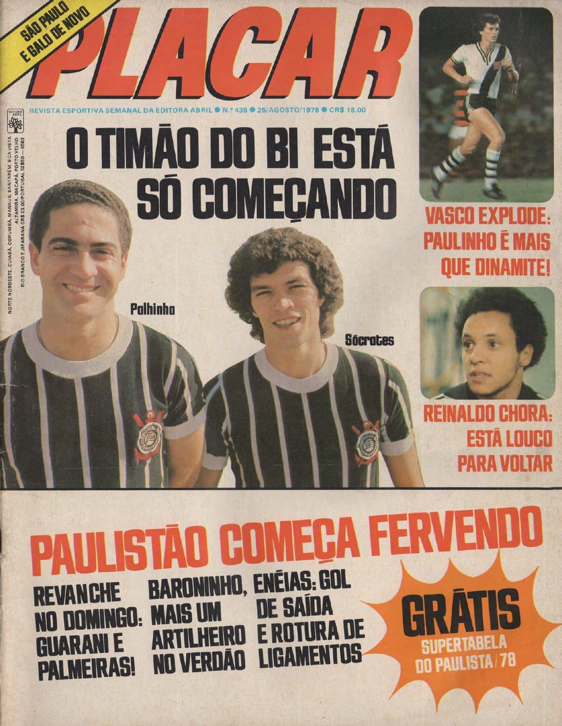 Capa da edição O Timão do bi está só começando da revista PLACAR