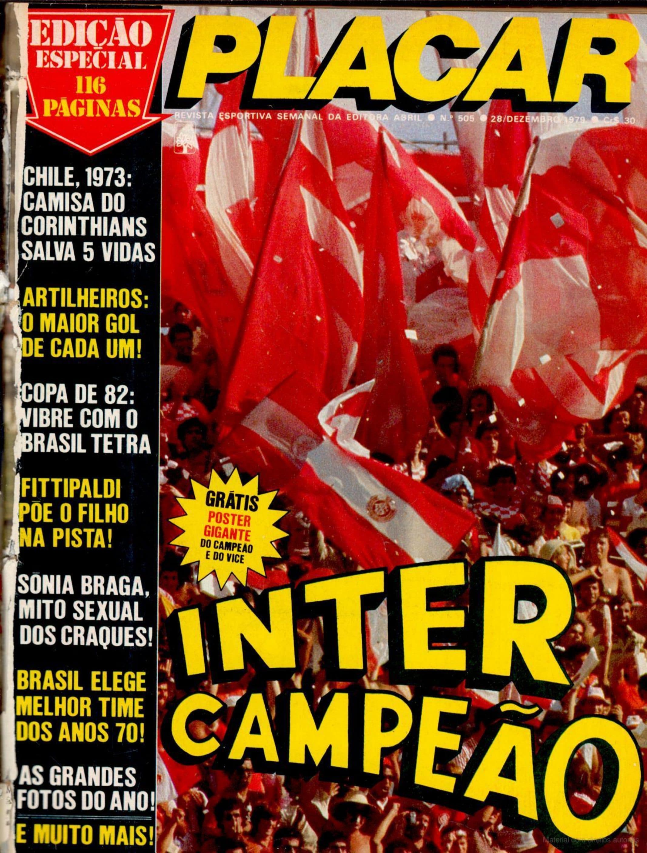 Capa da edição Inter Campeão da revista PLACAR