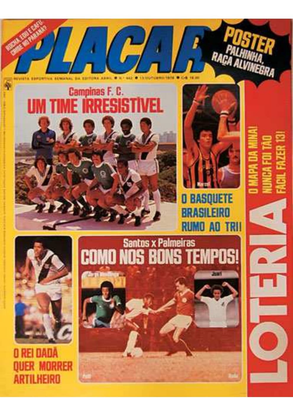 Capa da edição Campinas F. C. Um Time Irresistível da revista PLACAR