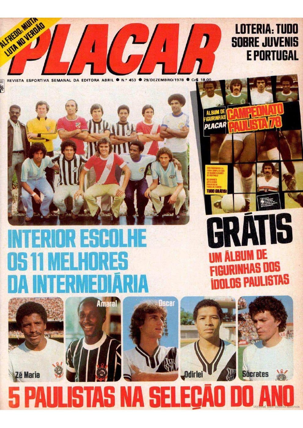 Capa da edição Interior escolhe os 11 melhores da intermediária da revista PLACAR