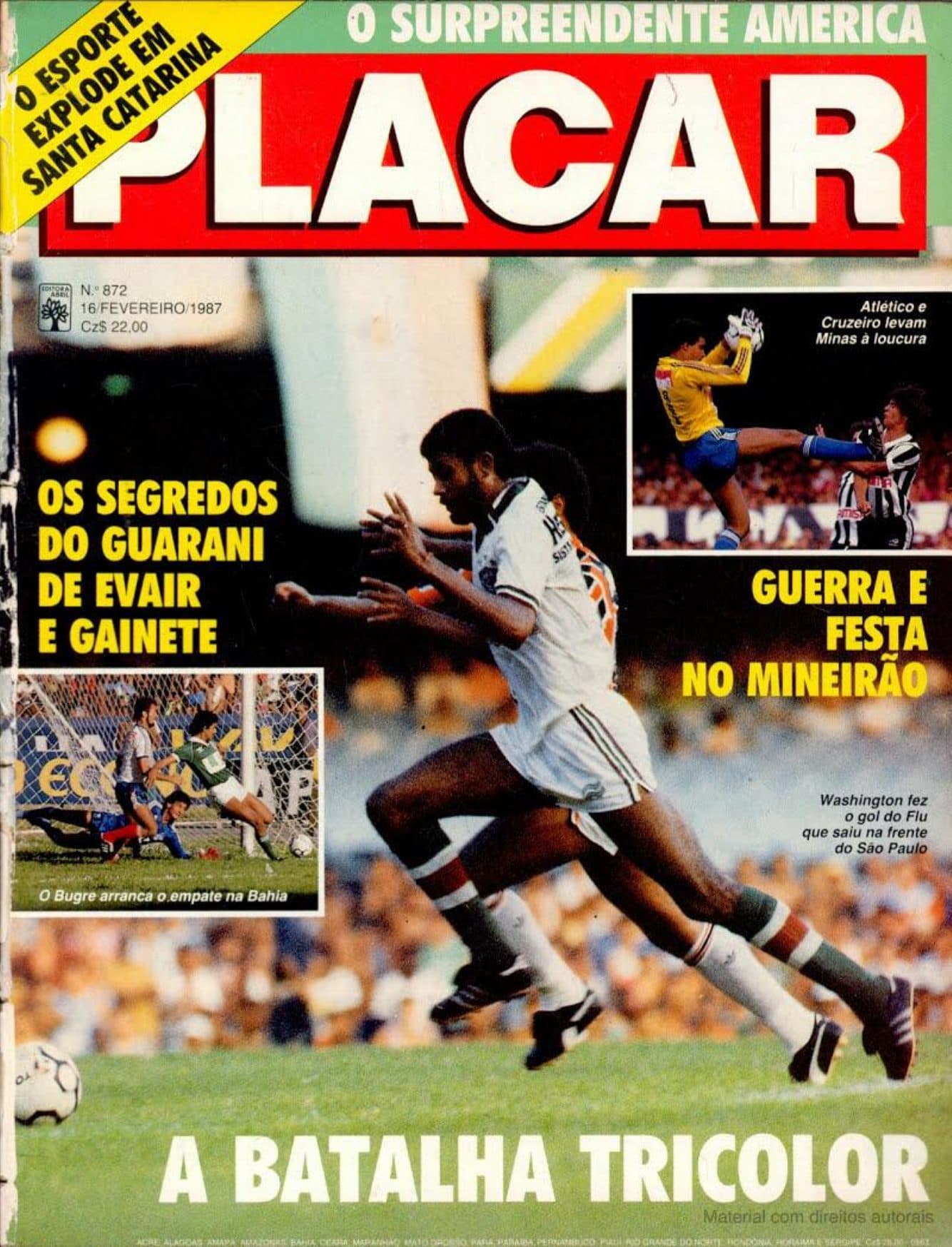 Capa da edição O surpreendente America da revista PLACAR