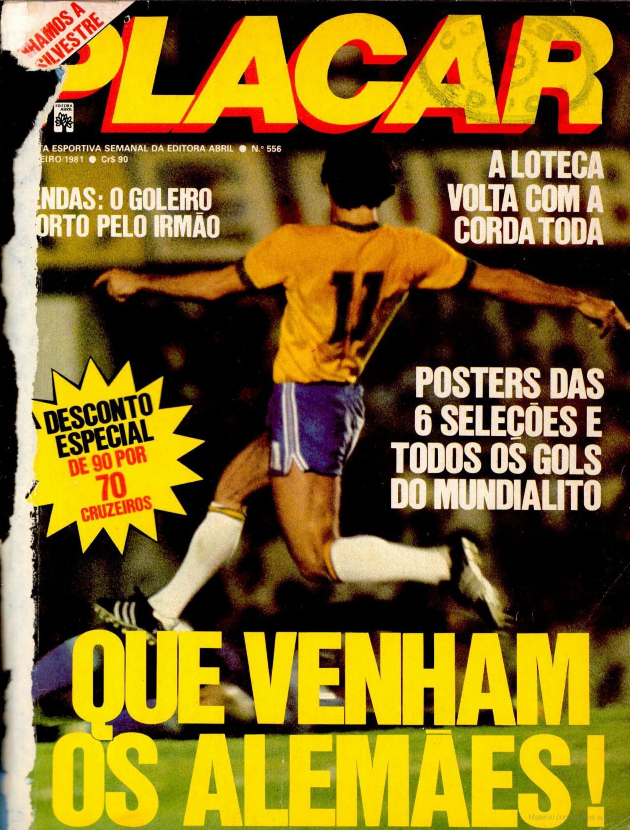 Capa da edição Que venham os alemães! da revista PLACAR