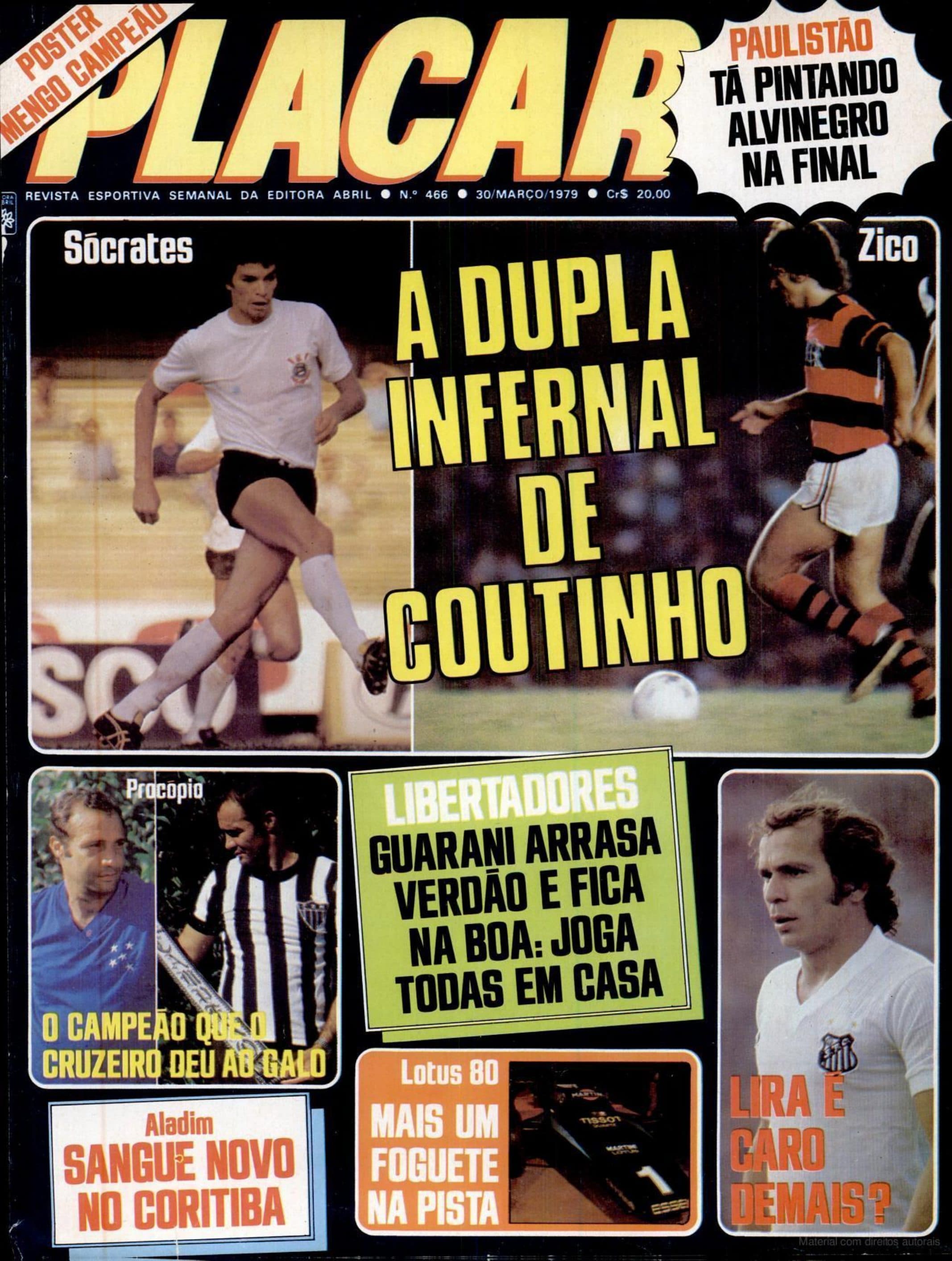 Capa da edição A Dupla Infernal de Coutinho da revista PLACAR