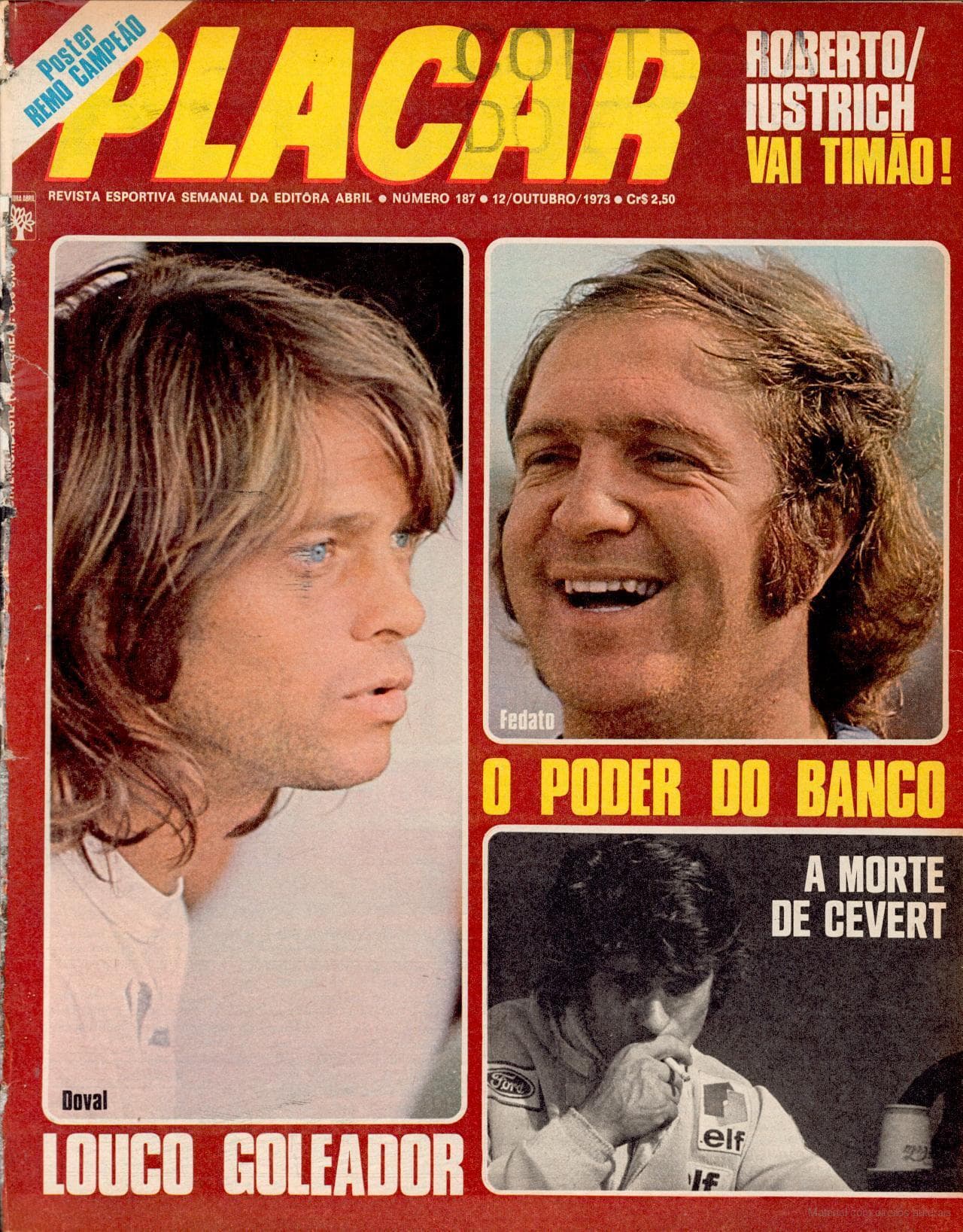 Capa da edição Doval: Louco Goleador da revista PLACAR