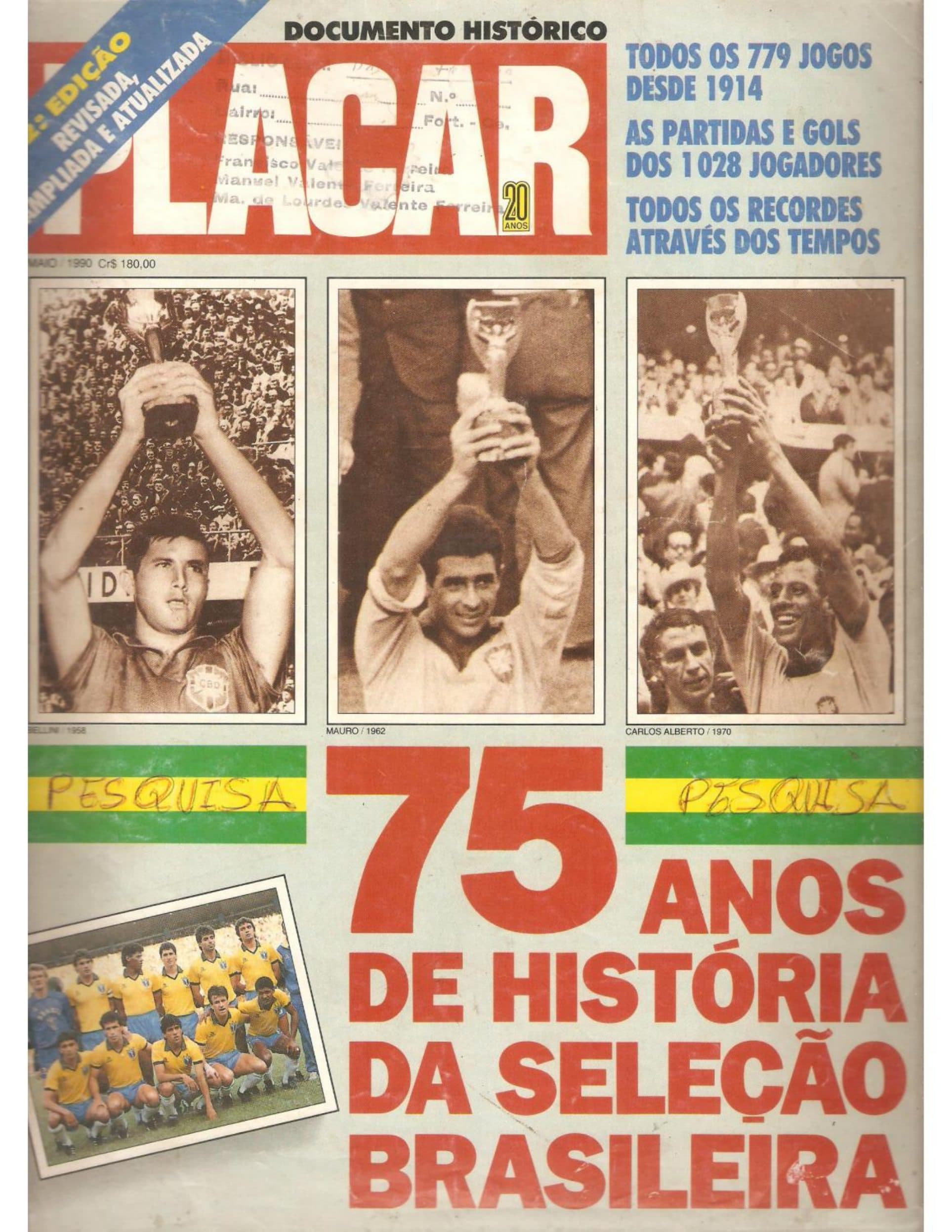 Capa da edição Nº 1038B da revista PLACAR