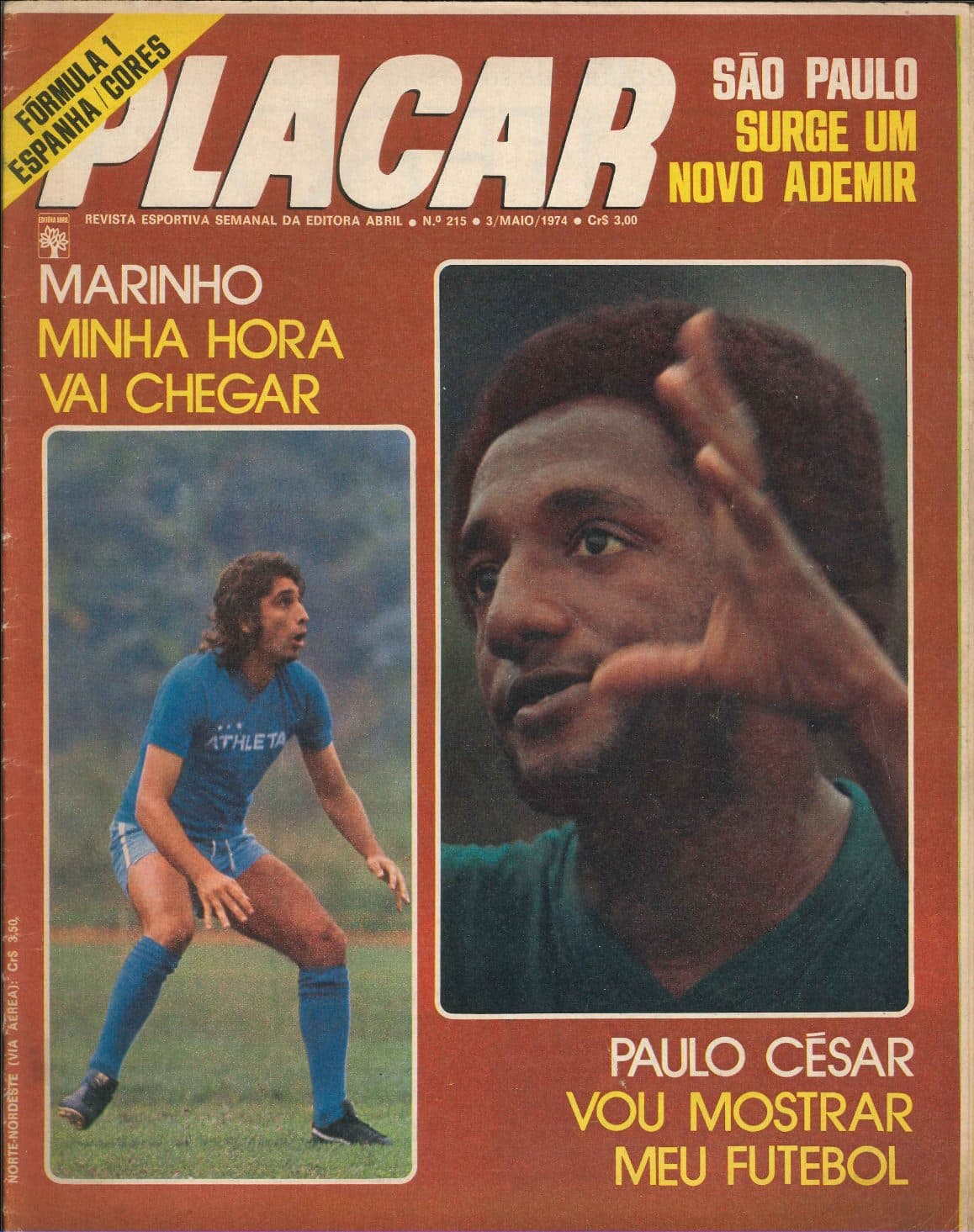 Capa da edição Marinho: Minha hora vai chegar da revista PLACAR