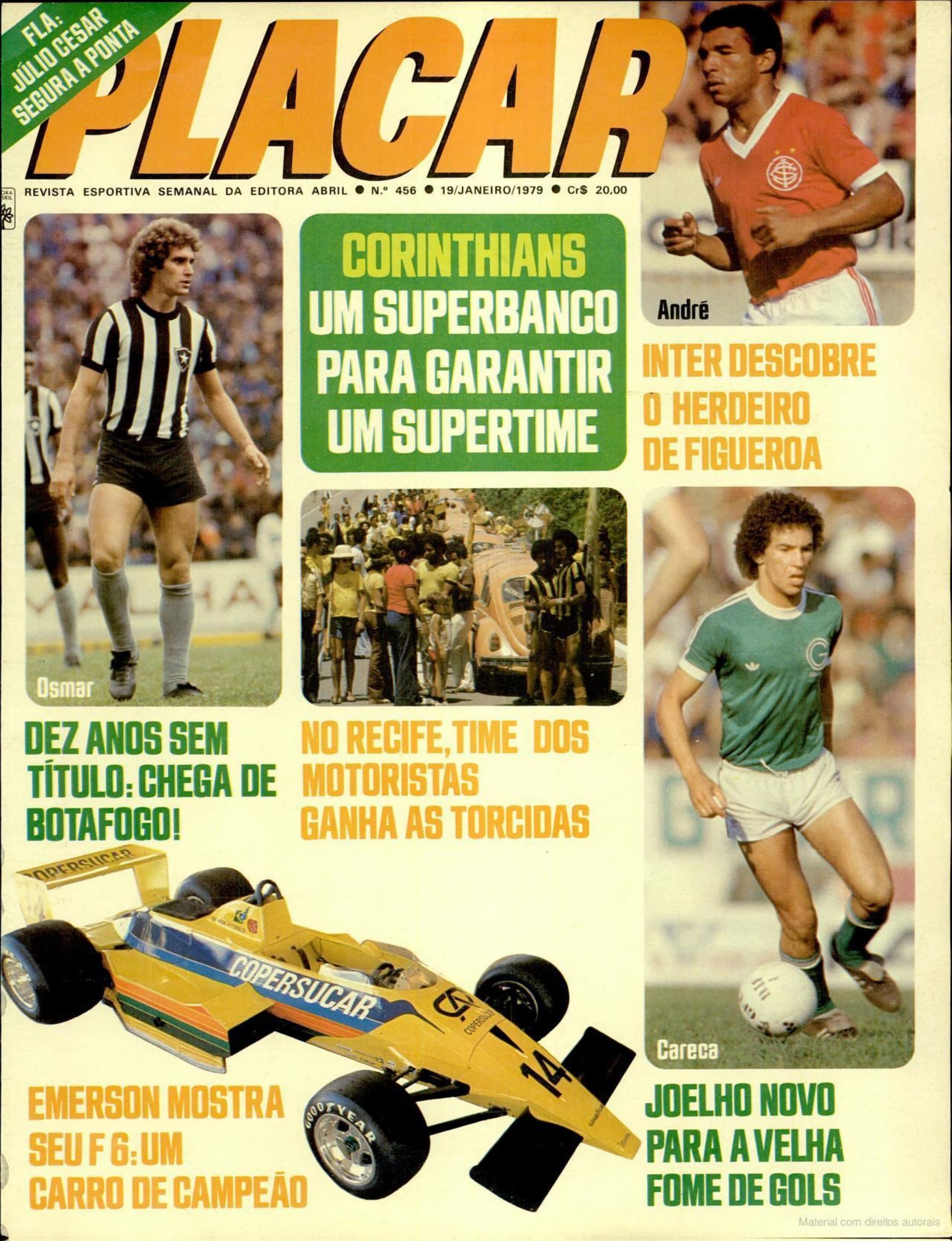 Capa da edição Fla: Júlio Cesar Segura a Ponta da revista PLACAR