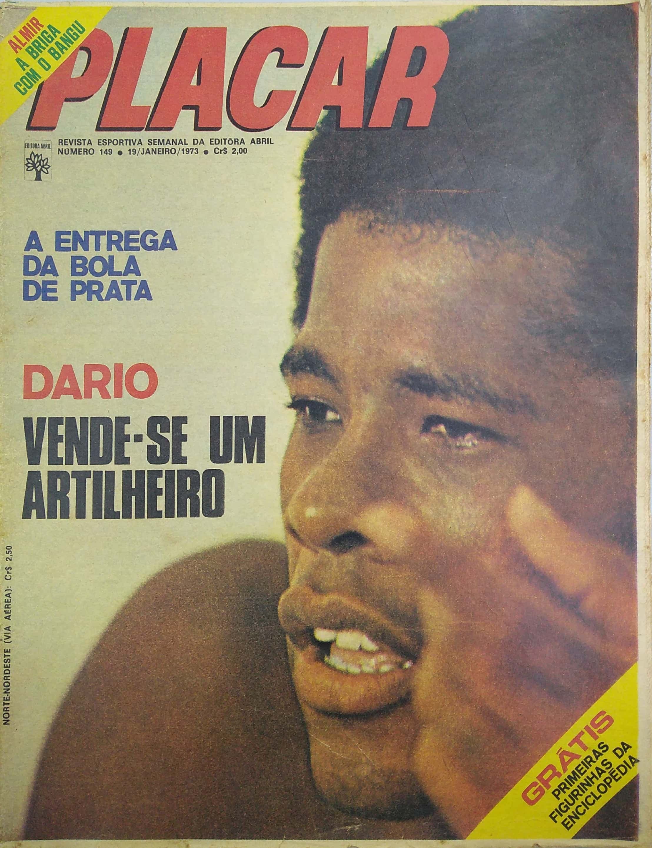 Capa da edição Dario: Vende-se um artilheiro da revista PLACAR