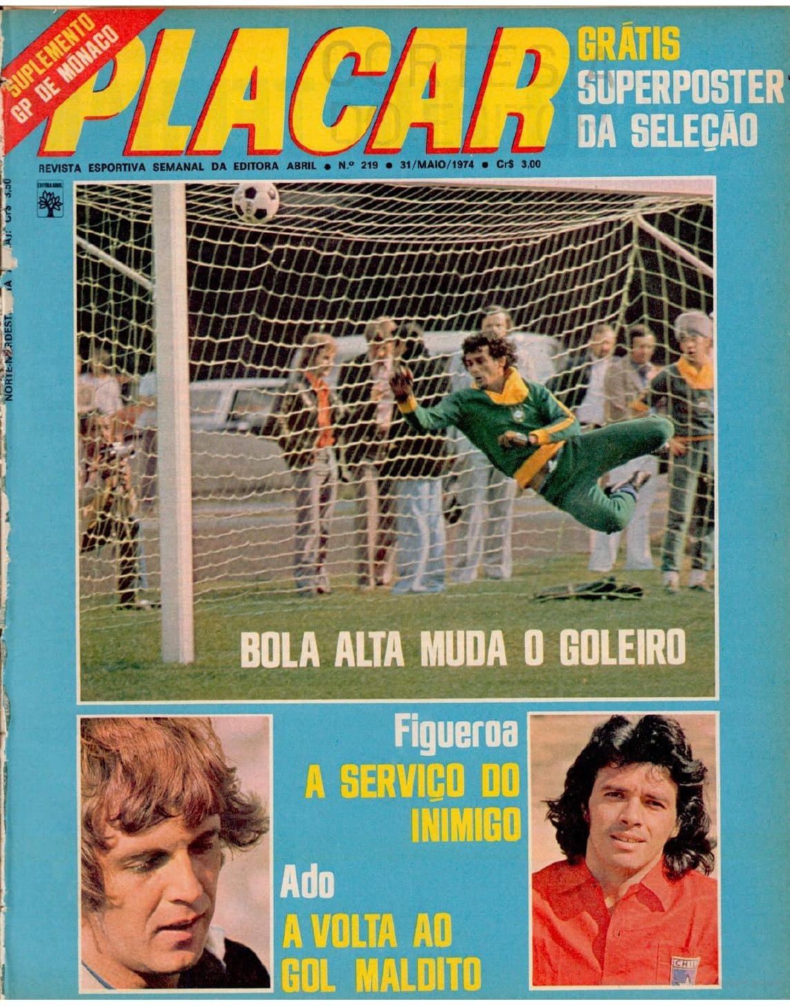 Capa da edição Bola Alta Muda o Goleiro da revista PLACAR