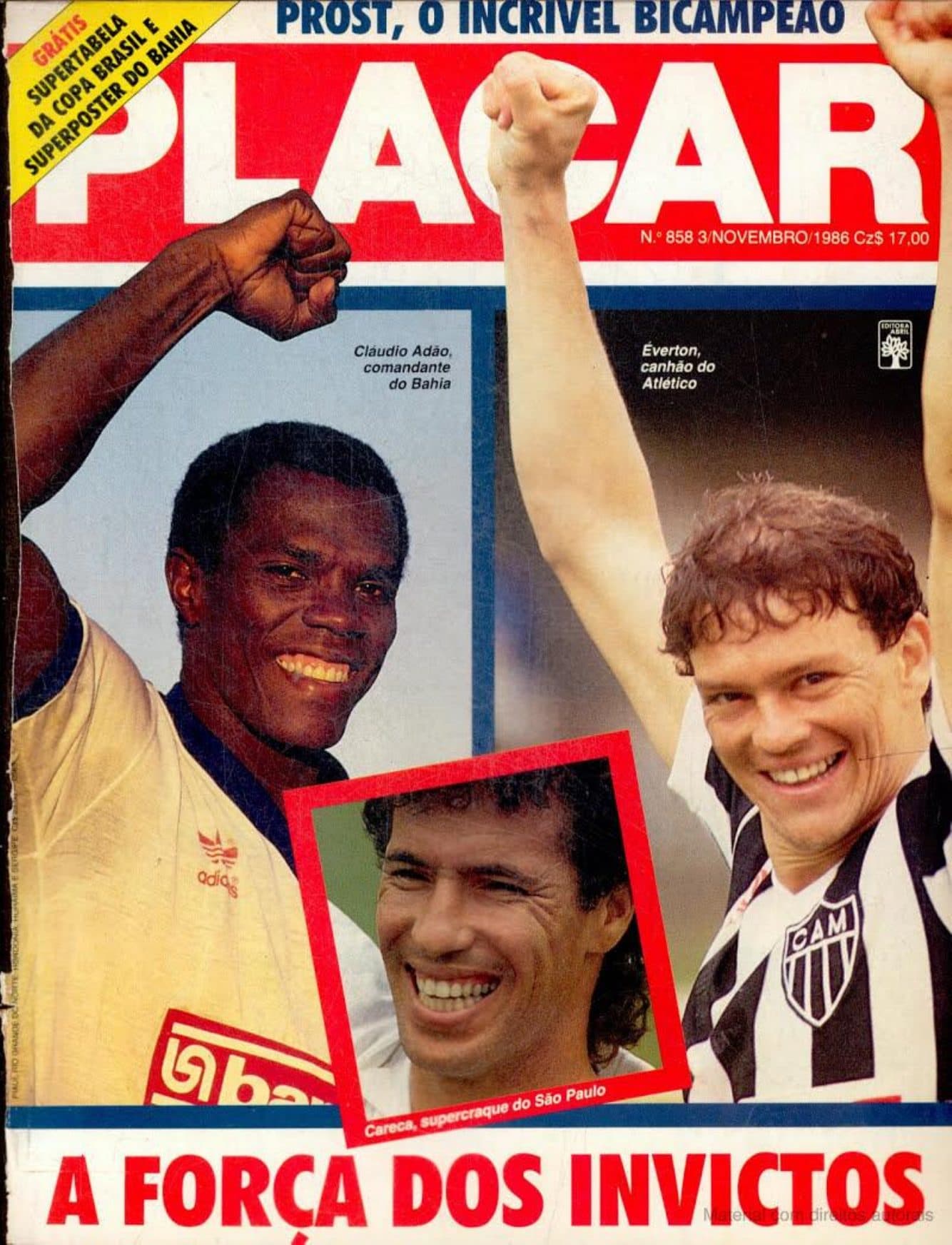 Capa da edição A Força dos Invictos da revista PLACAR