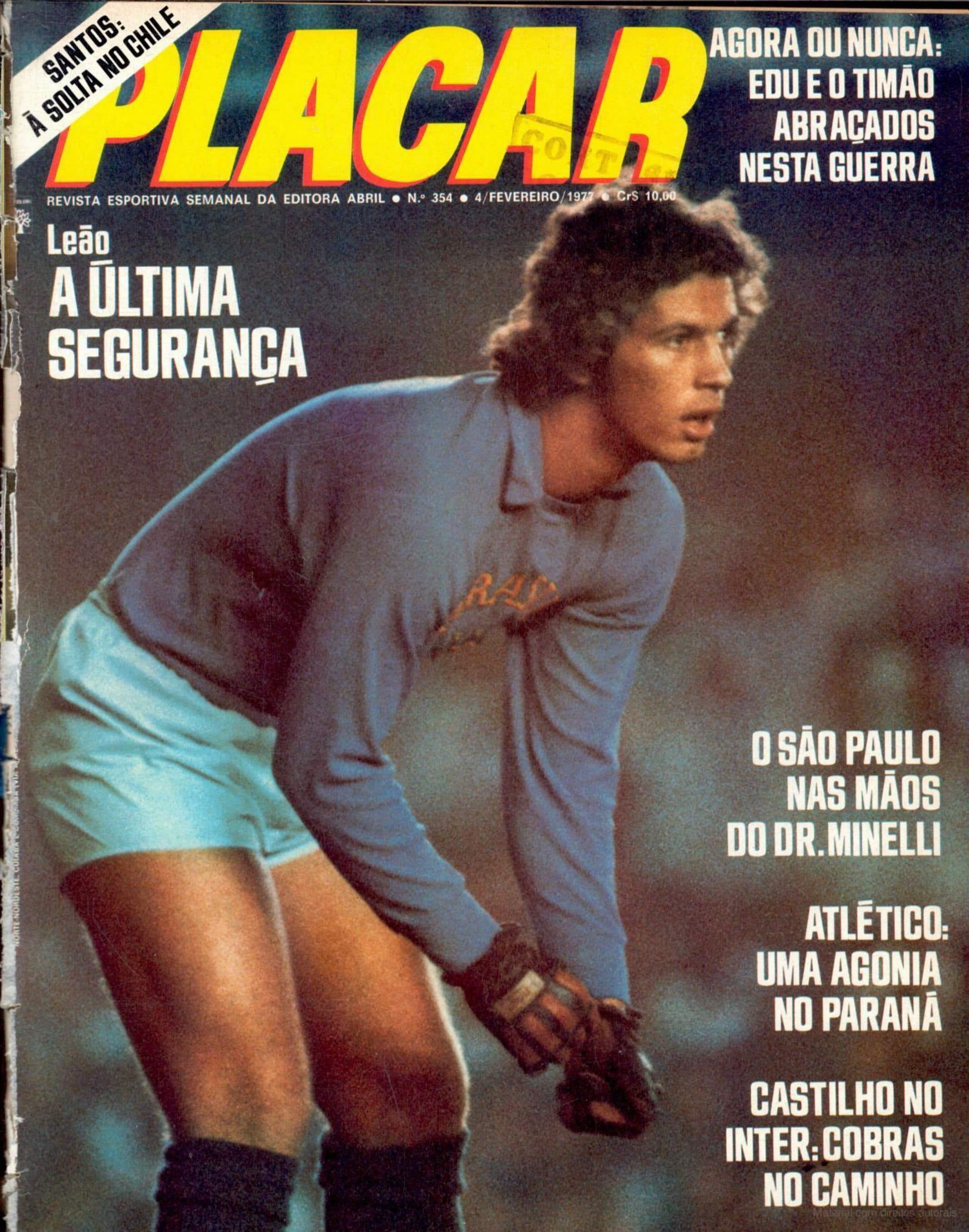 Capa da edição Leão A ÚLTIMA SEGURANÇA da revista PLACAR