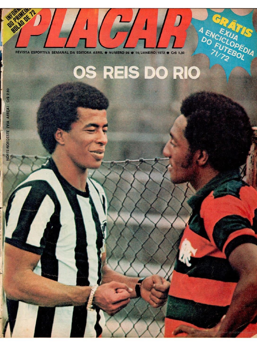 Capa da edição OS REIS DO RIO da revista PLACAR