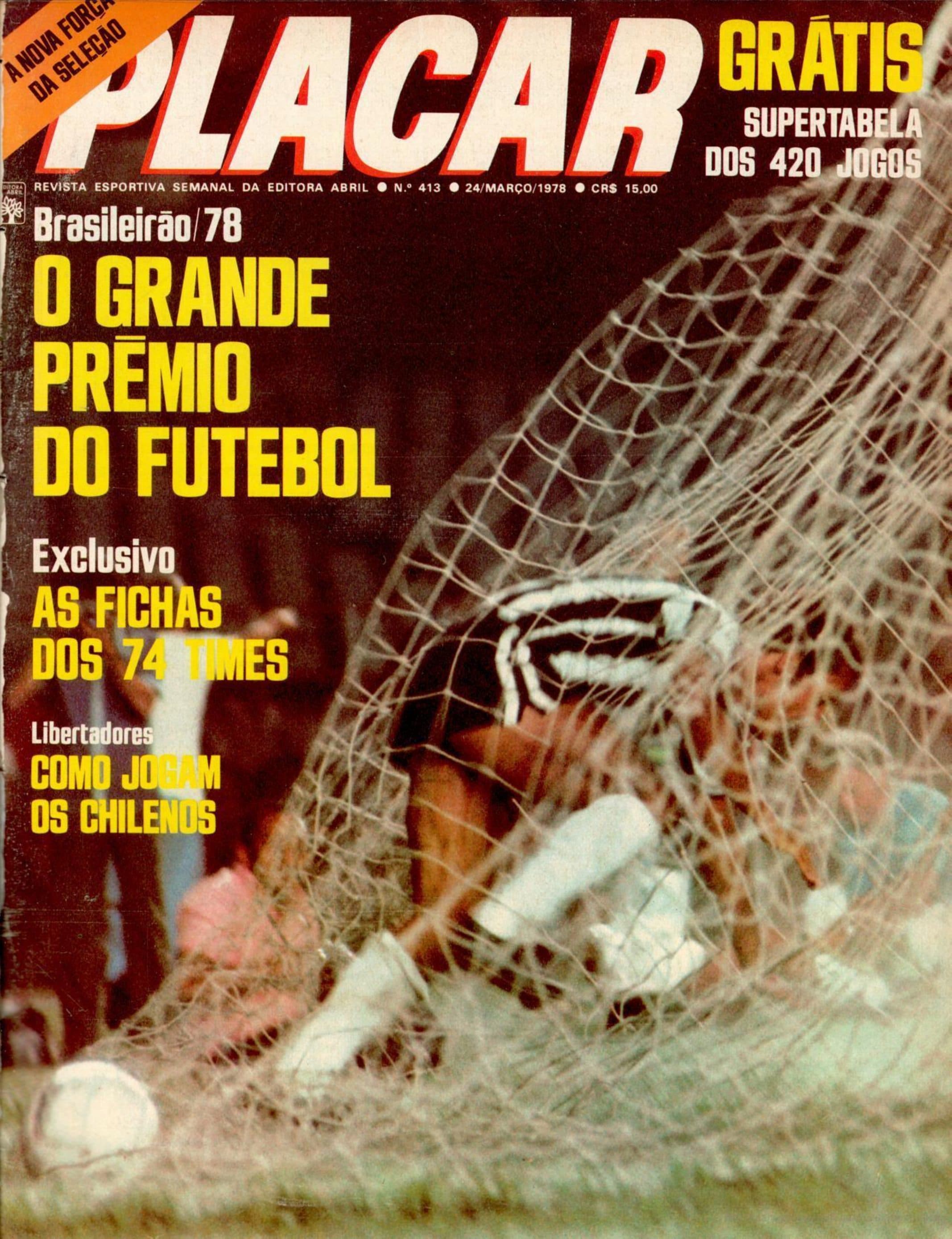 Capa da edição Brasileirão/78 O Grande Prêmio do Futebol da revista PLACAR