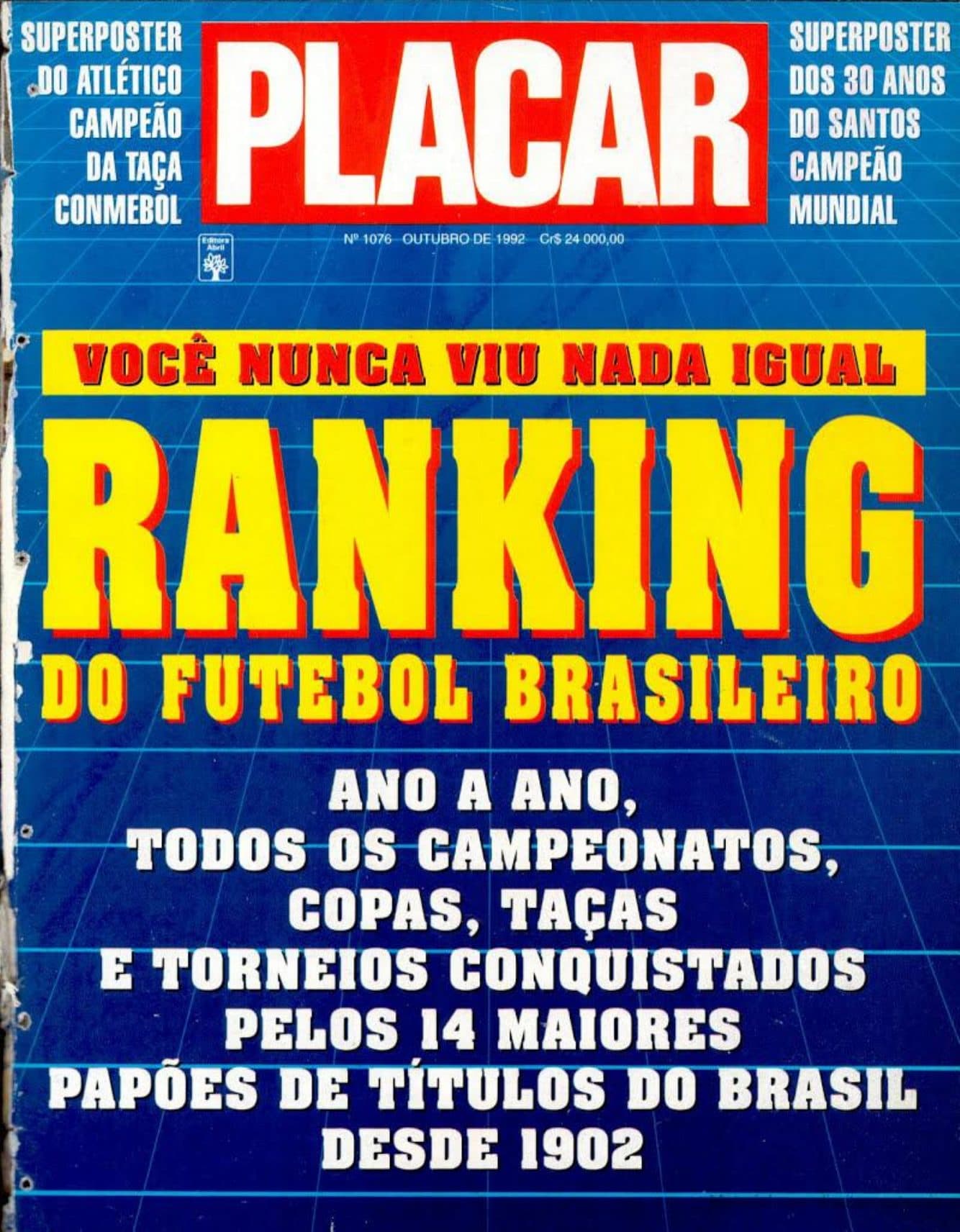 Capa da edição Nº 1076 da revista PLACAR