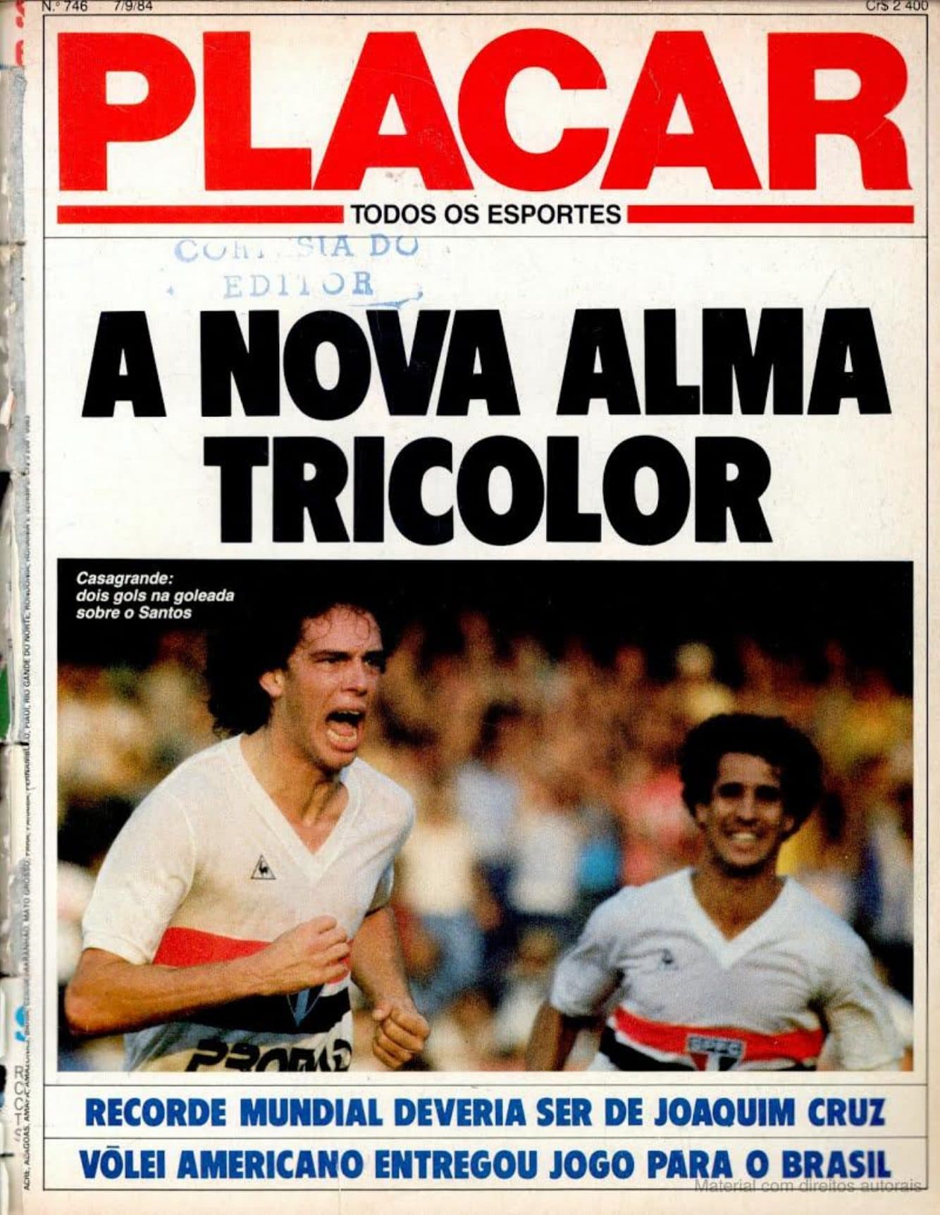 Capa da edição Nº 746 da revista PLACAR
