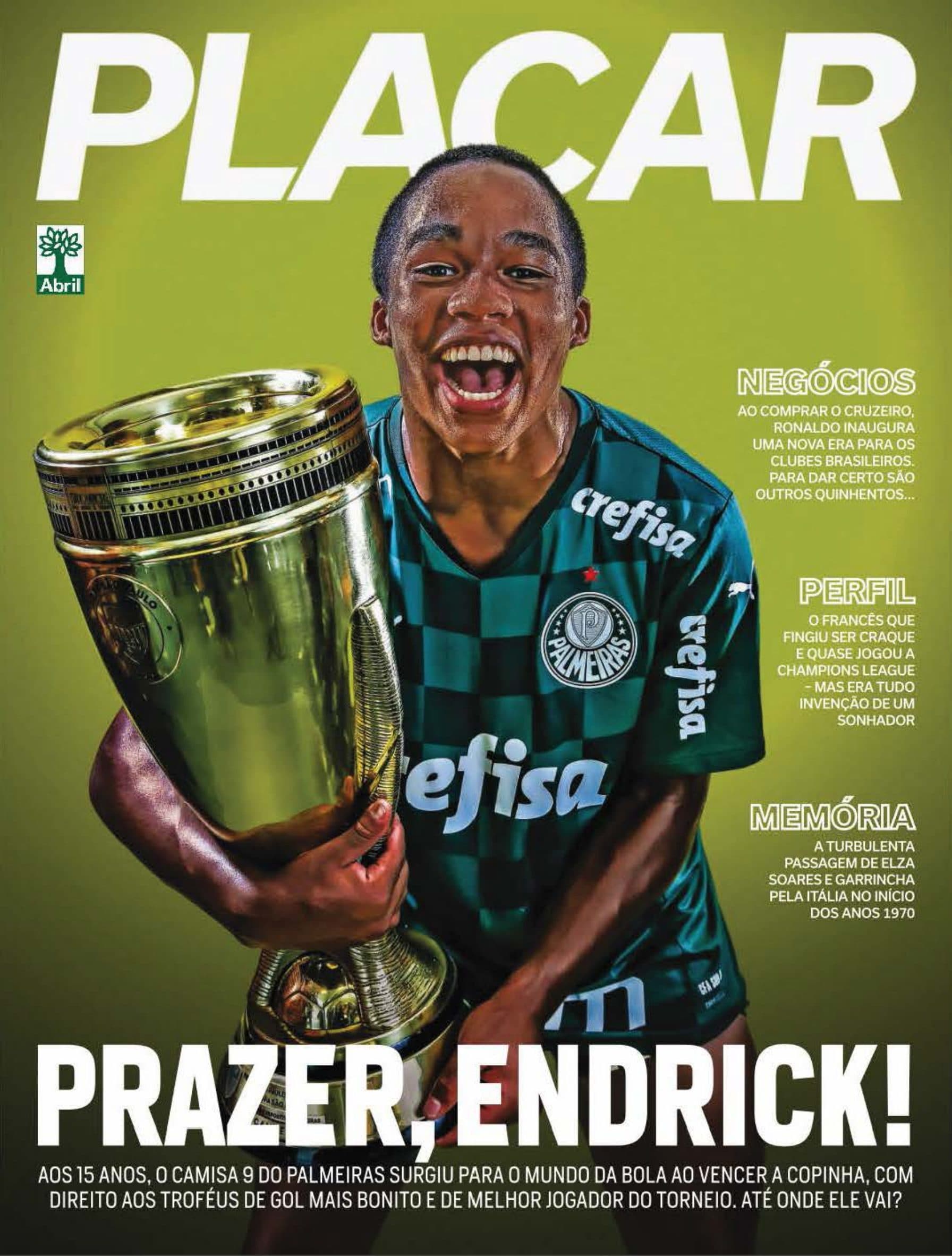 Capa da edição Prazer, Endrick! da revista PLACAR