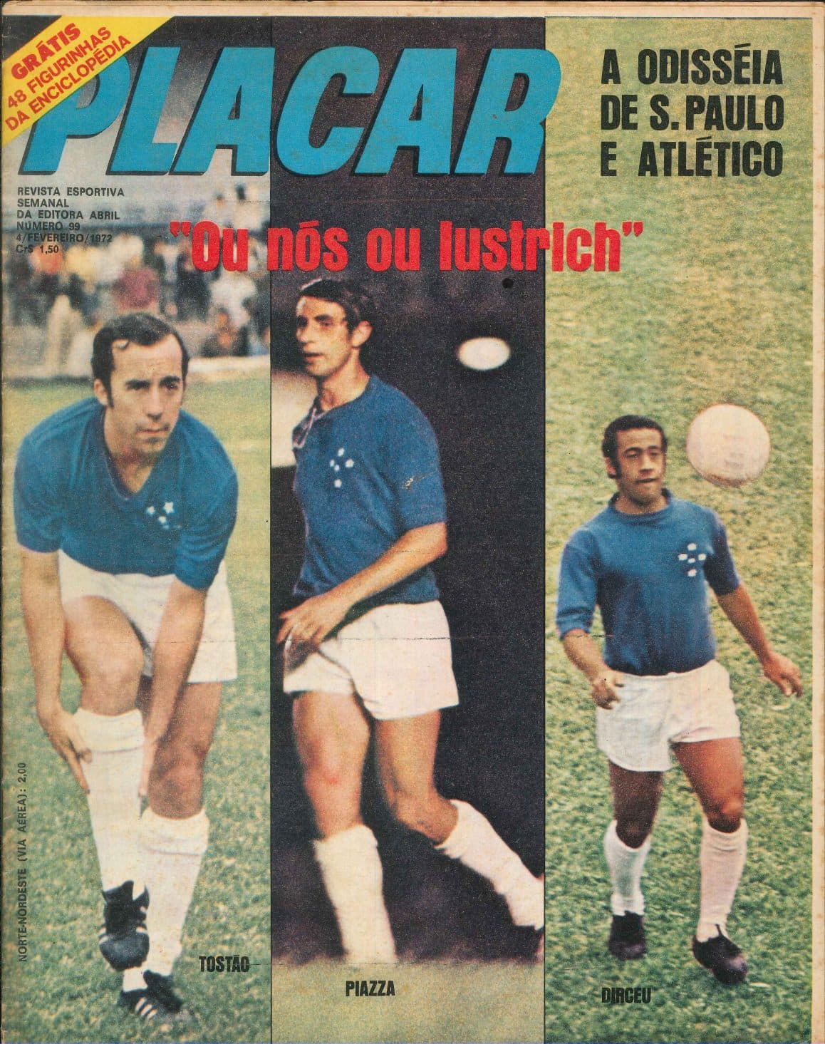 Capa da edição A Odisseia de S. Paulo e Atlético da revista PLACAR