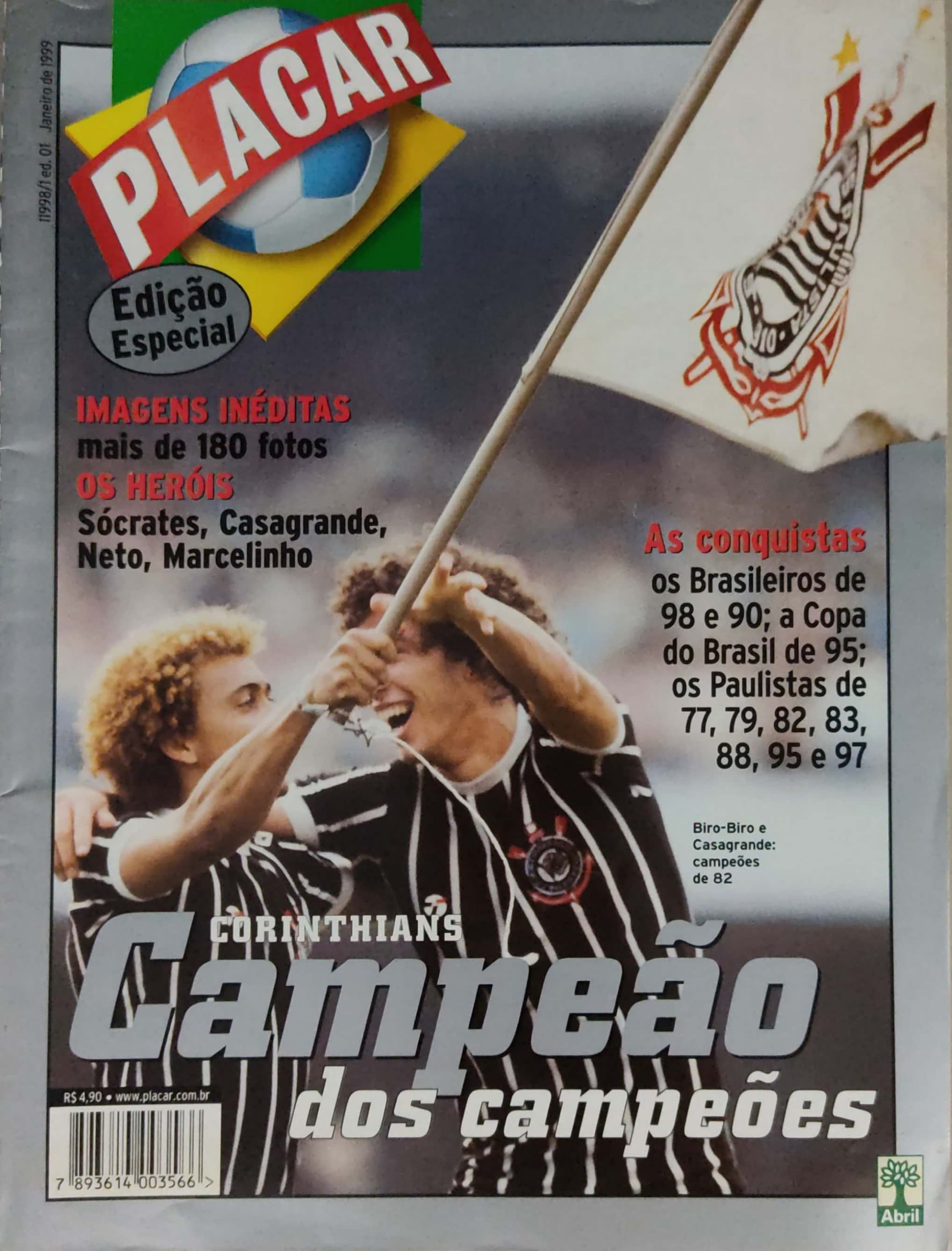 Capa da edição janeiro de 1999 da revista PLACAR