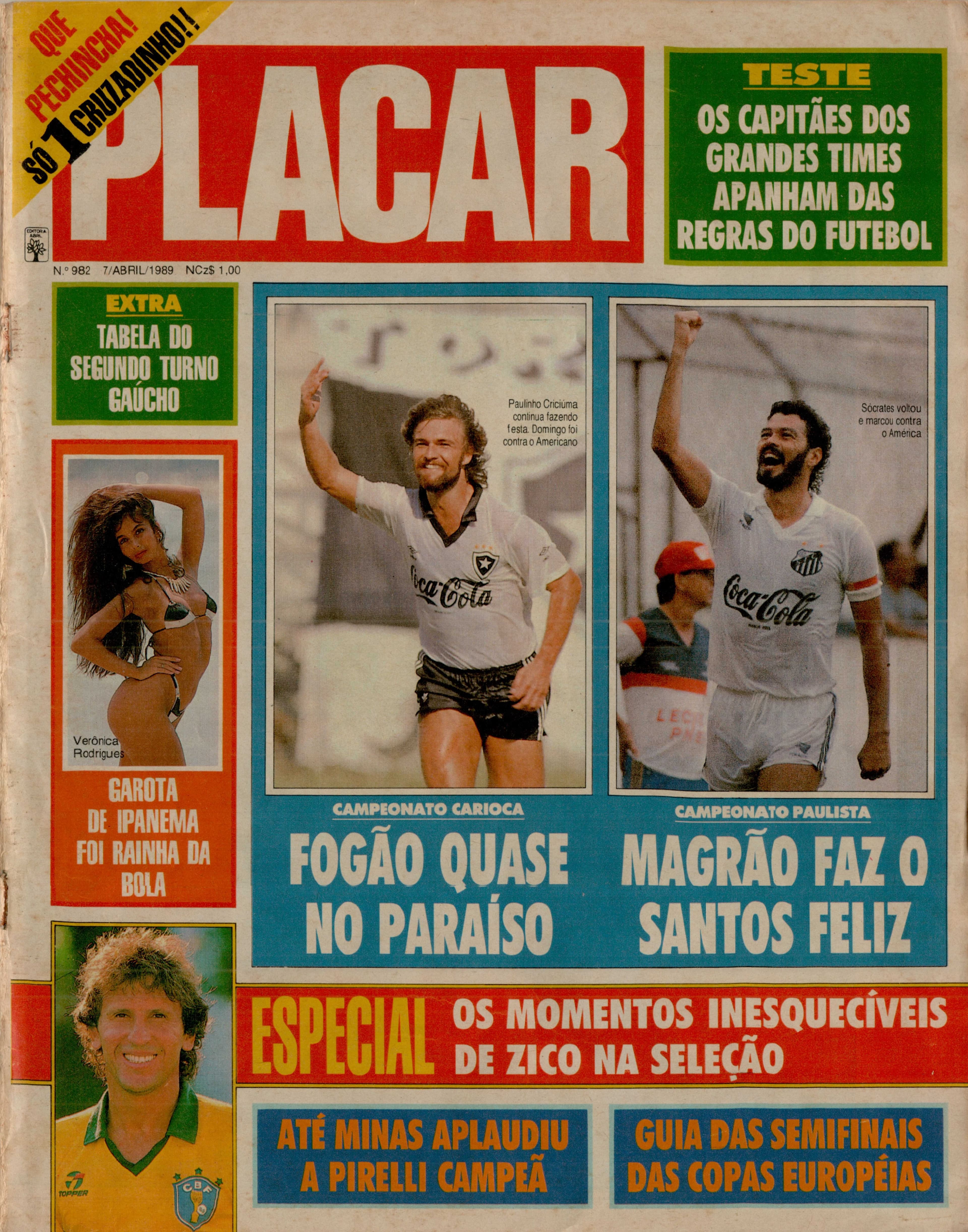Capa da edição Nº 982 da revista PLACAR