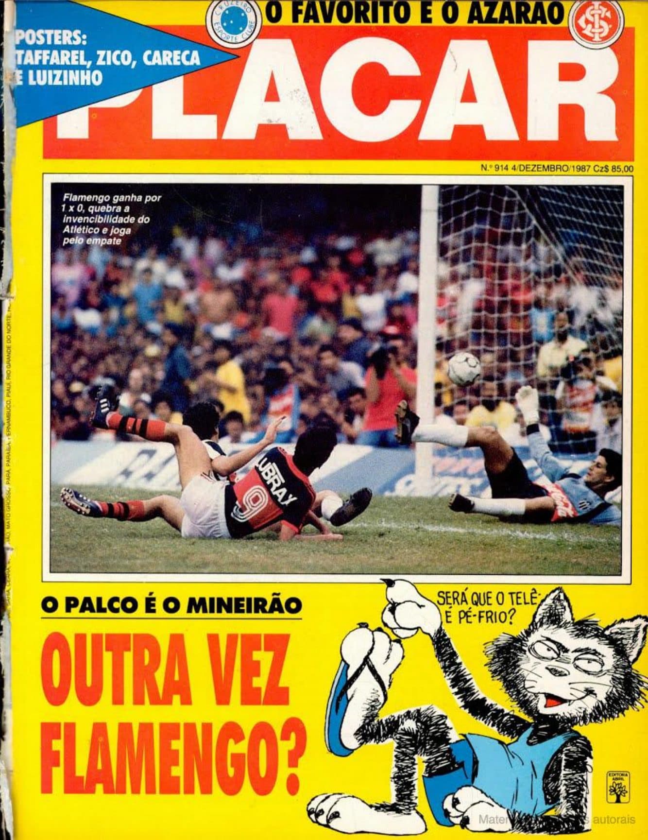 Capa da edição O Favorito e o Azarão da revista PLACAR