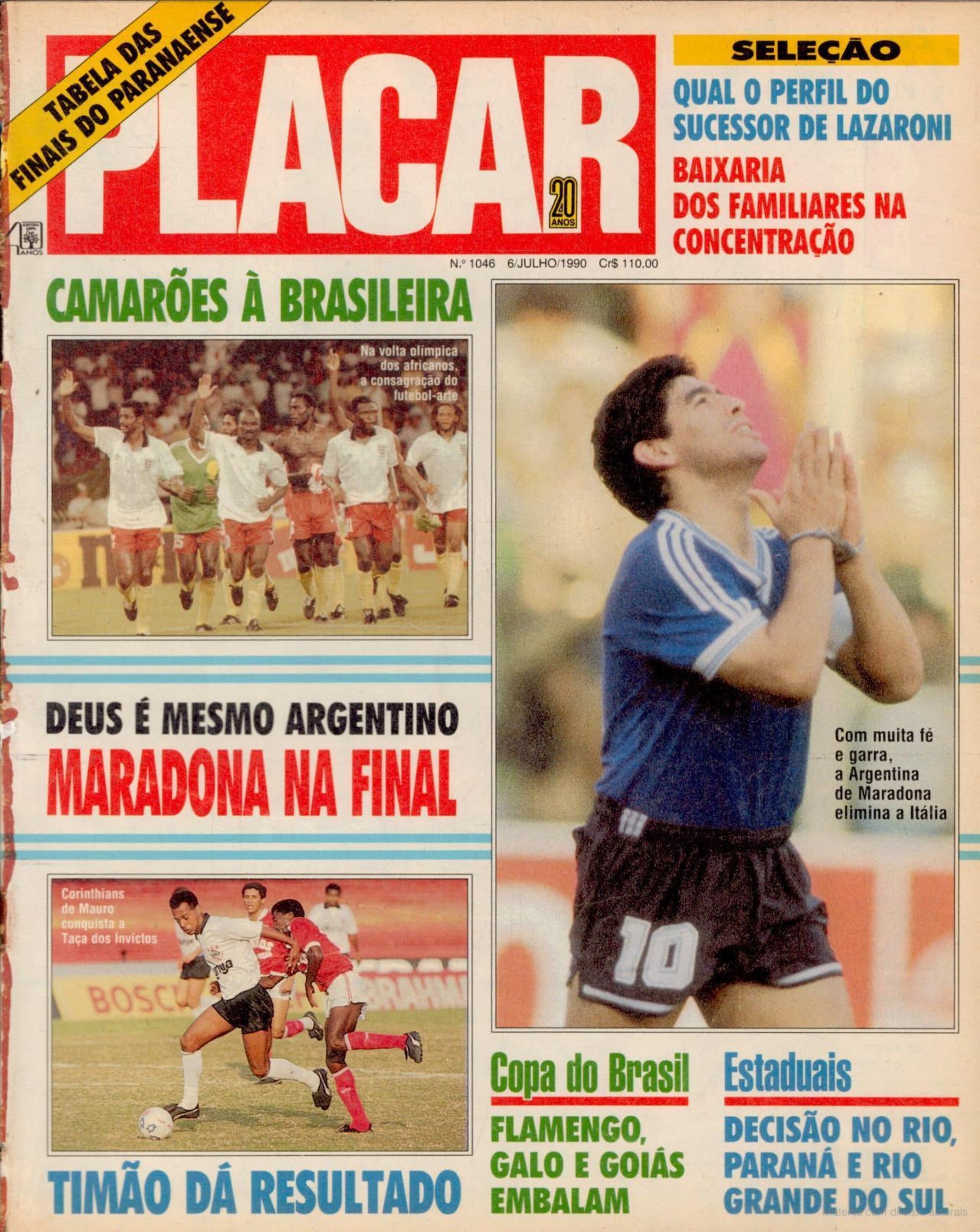 Capa da edição Nº 1046 da revista PLACAR