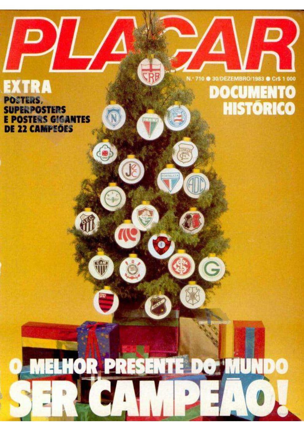 Capa da edição CAMPEÕES da revista PLACAR