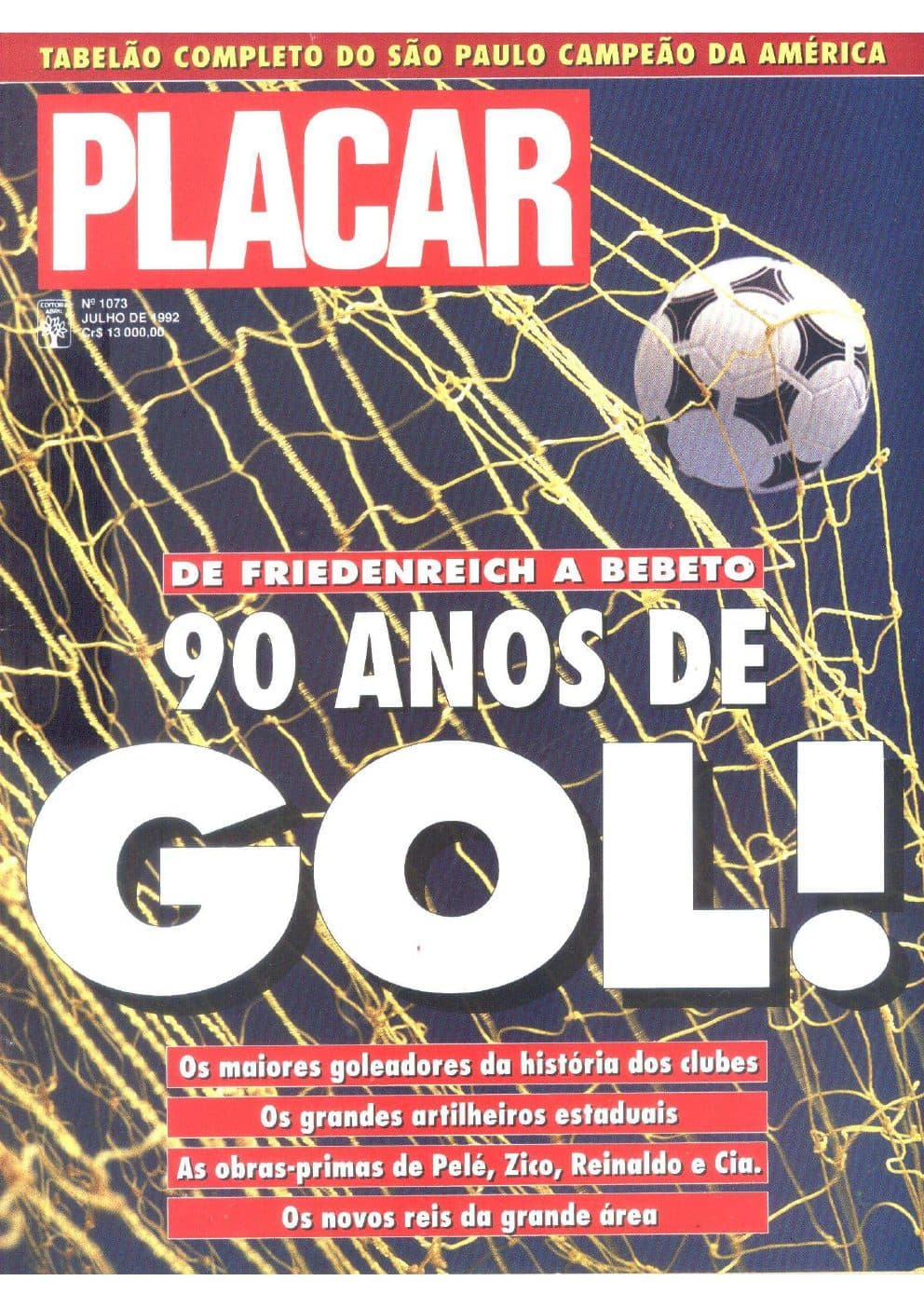 Capa da edição Nº 1073 da revista PLACAR
