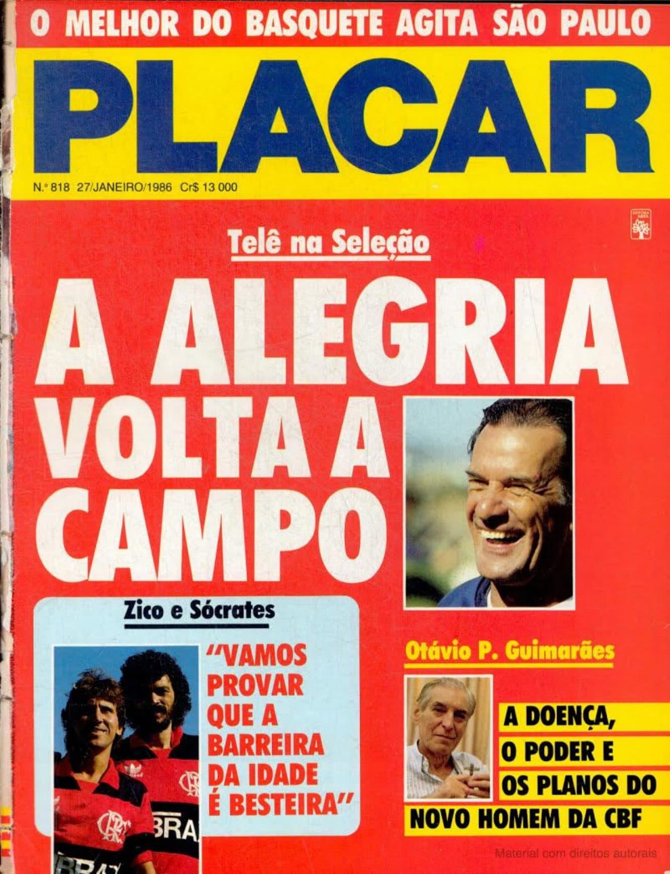 Capa da edição A Alegria Volta a Campo da revista PLACAR