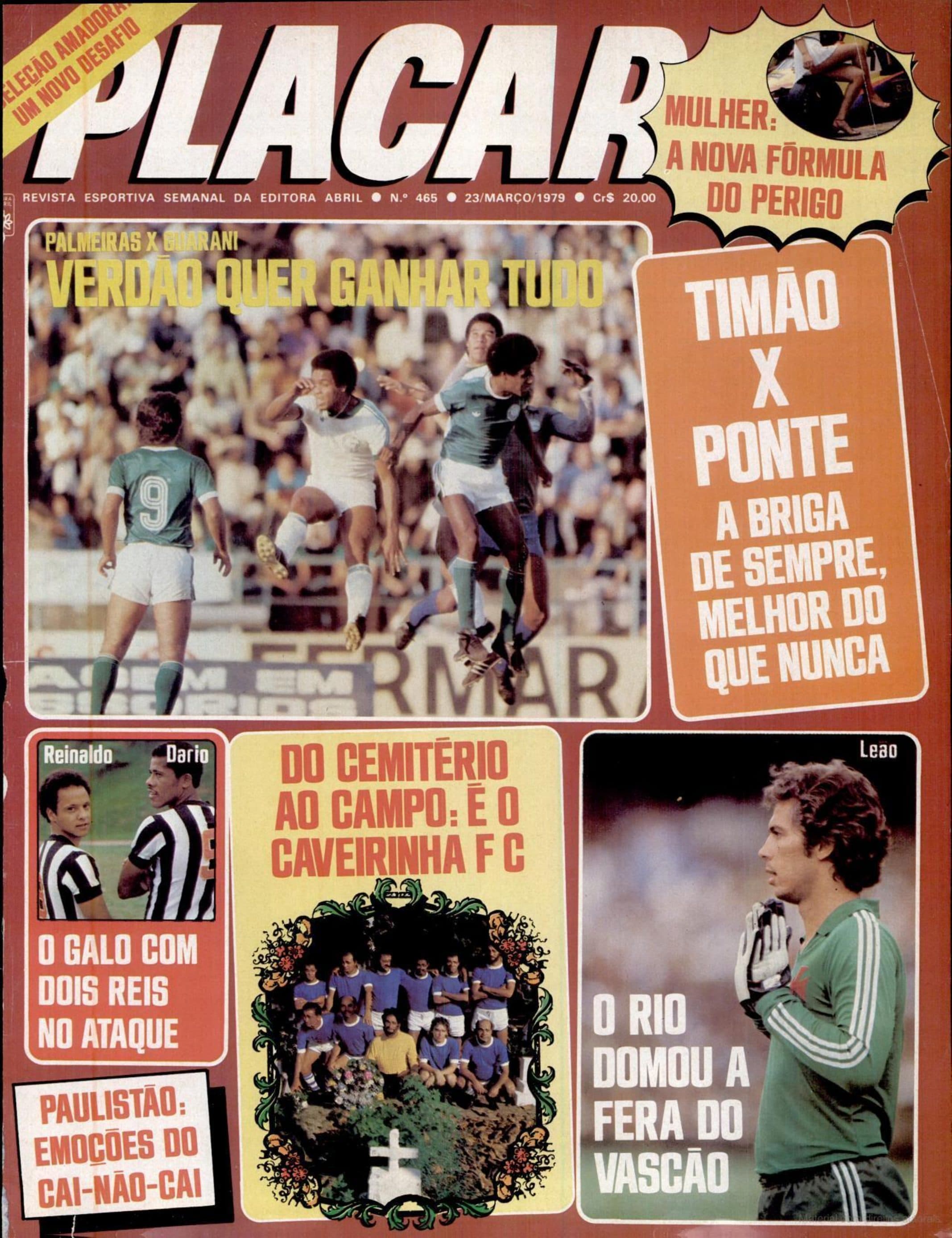 Capa da edição Timão x Ponte: a briga de sempre, melhor do que nunca da revista PLACAR