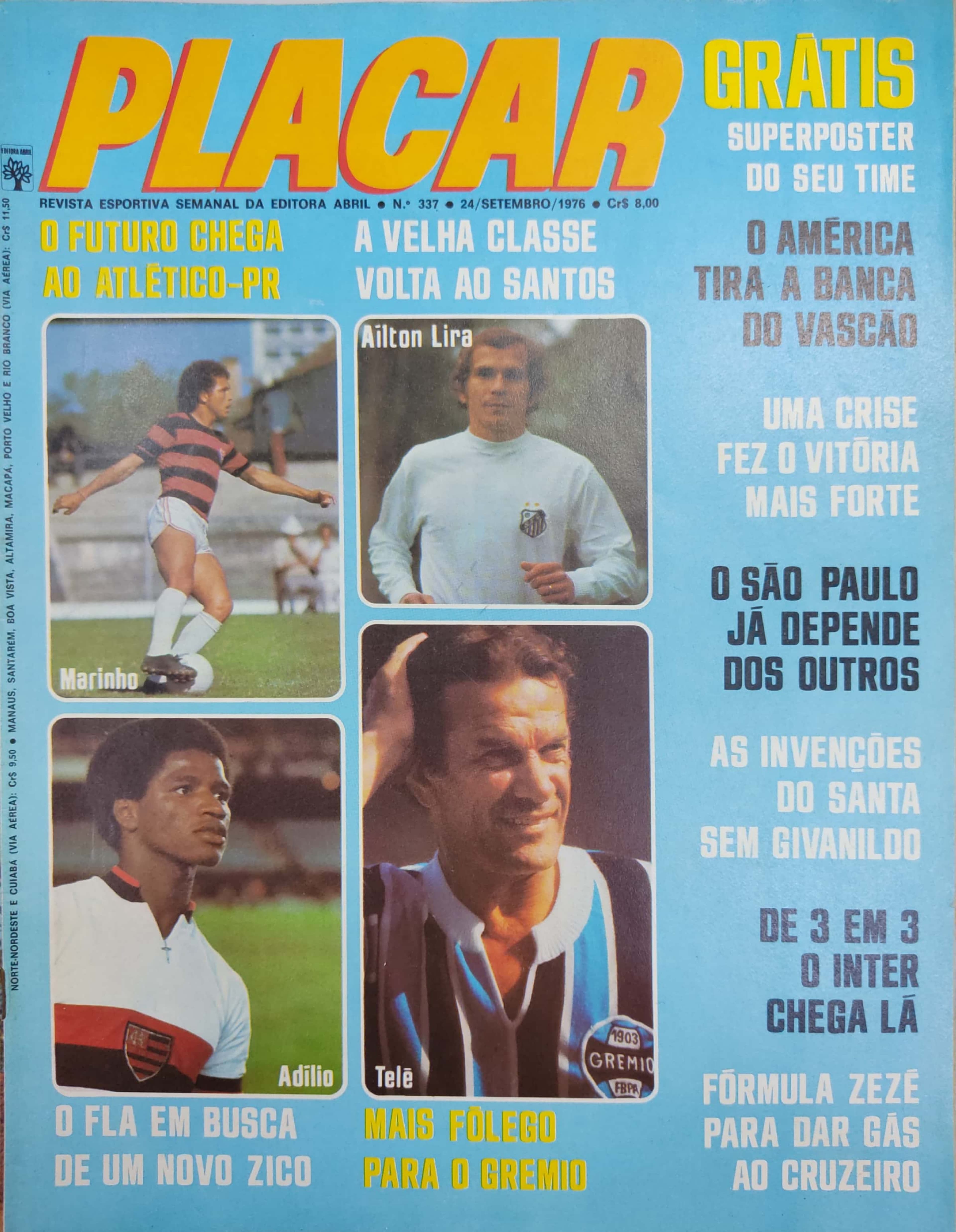 Capa da edição O futuro chega ao Atlético-PR da revista PLACAR