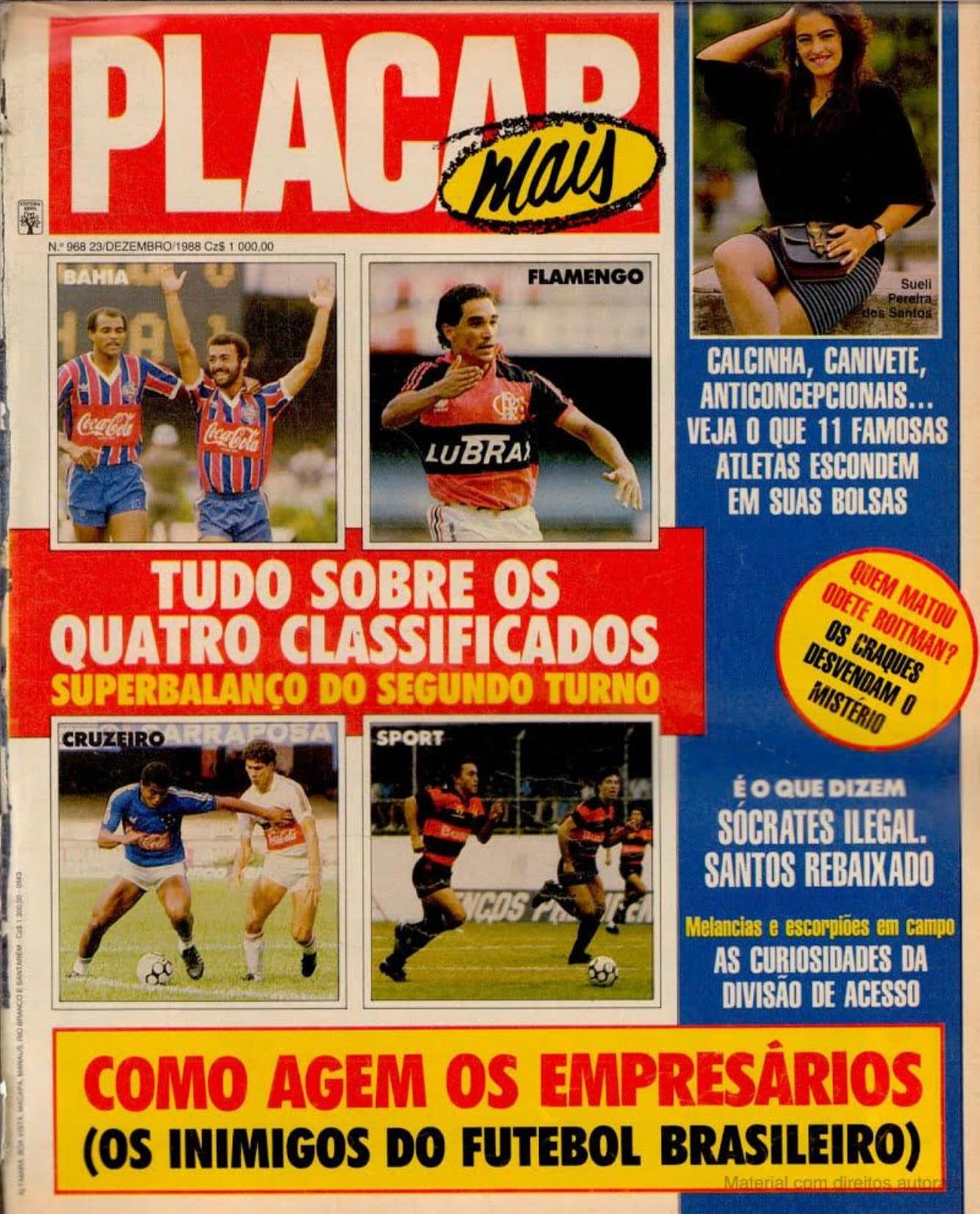 Capa da edição Nº 968 da revista PLACAR