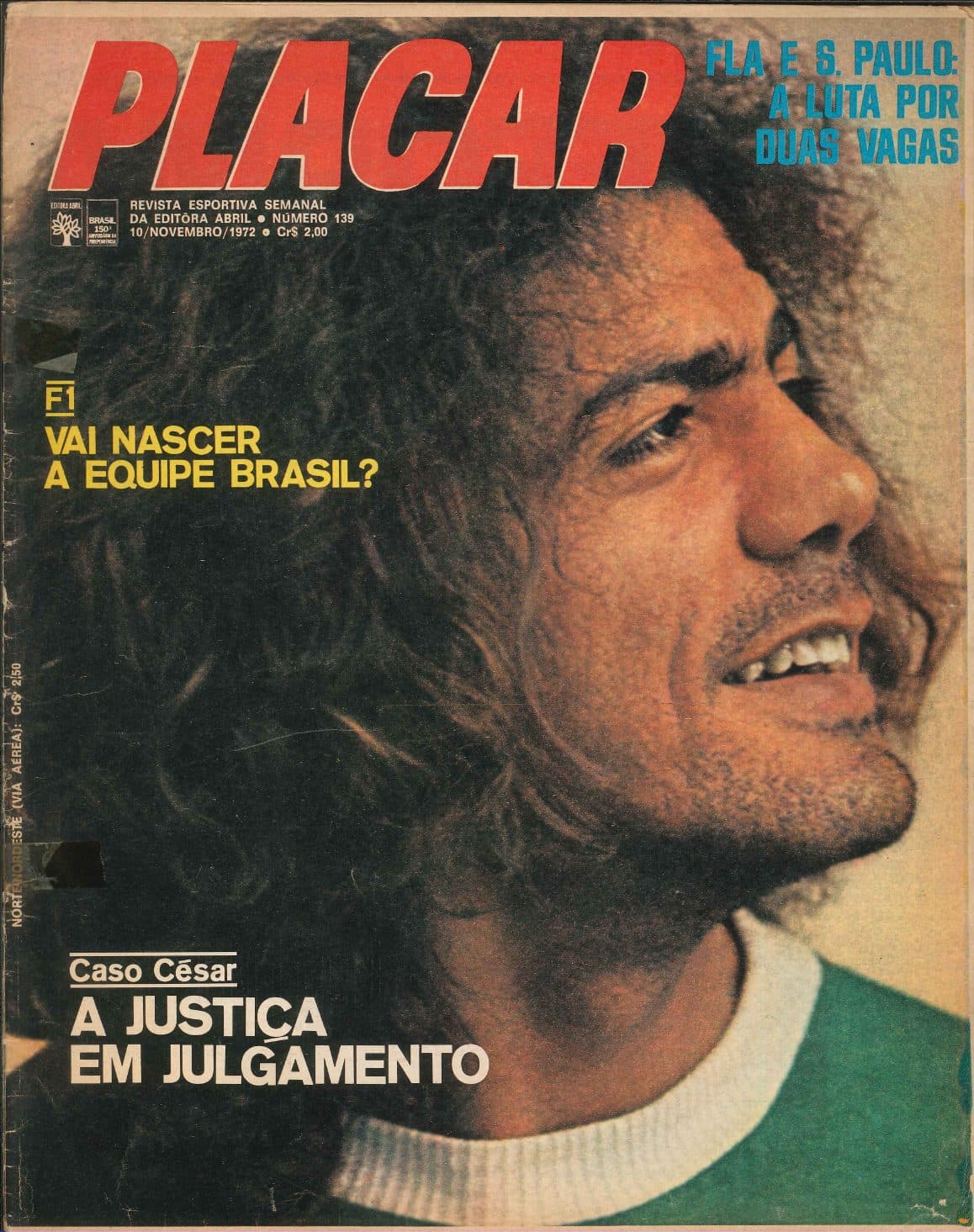 Capa da edição Fla e S. Paulo: A luta por duas vagas da revista PLACAR
