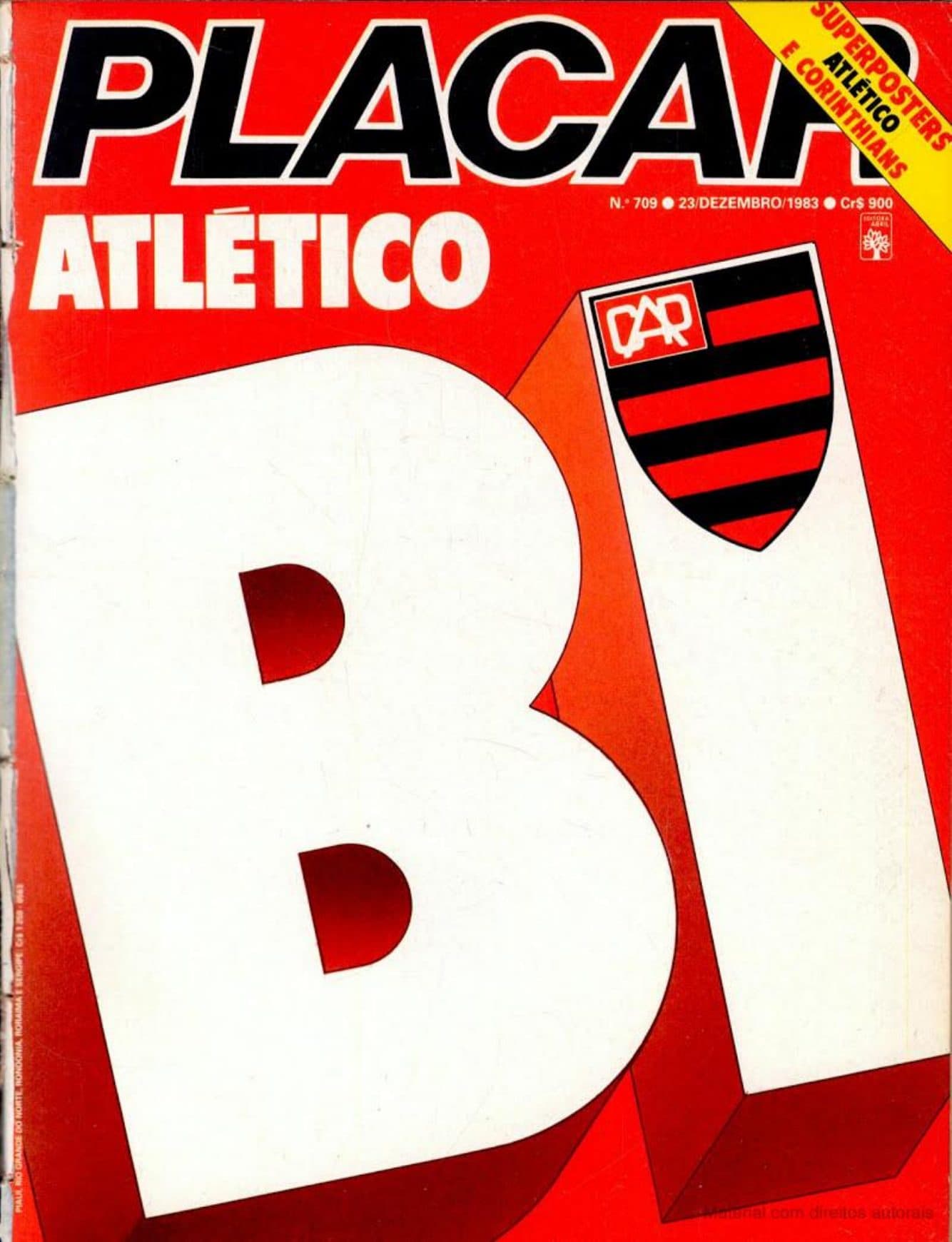 Capa da edição BI da revista PLACAR