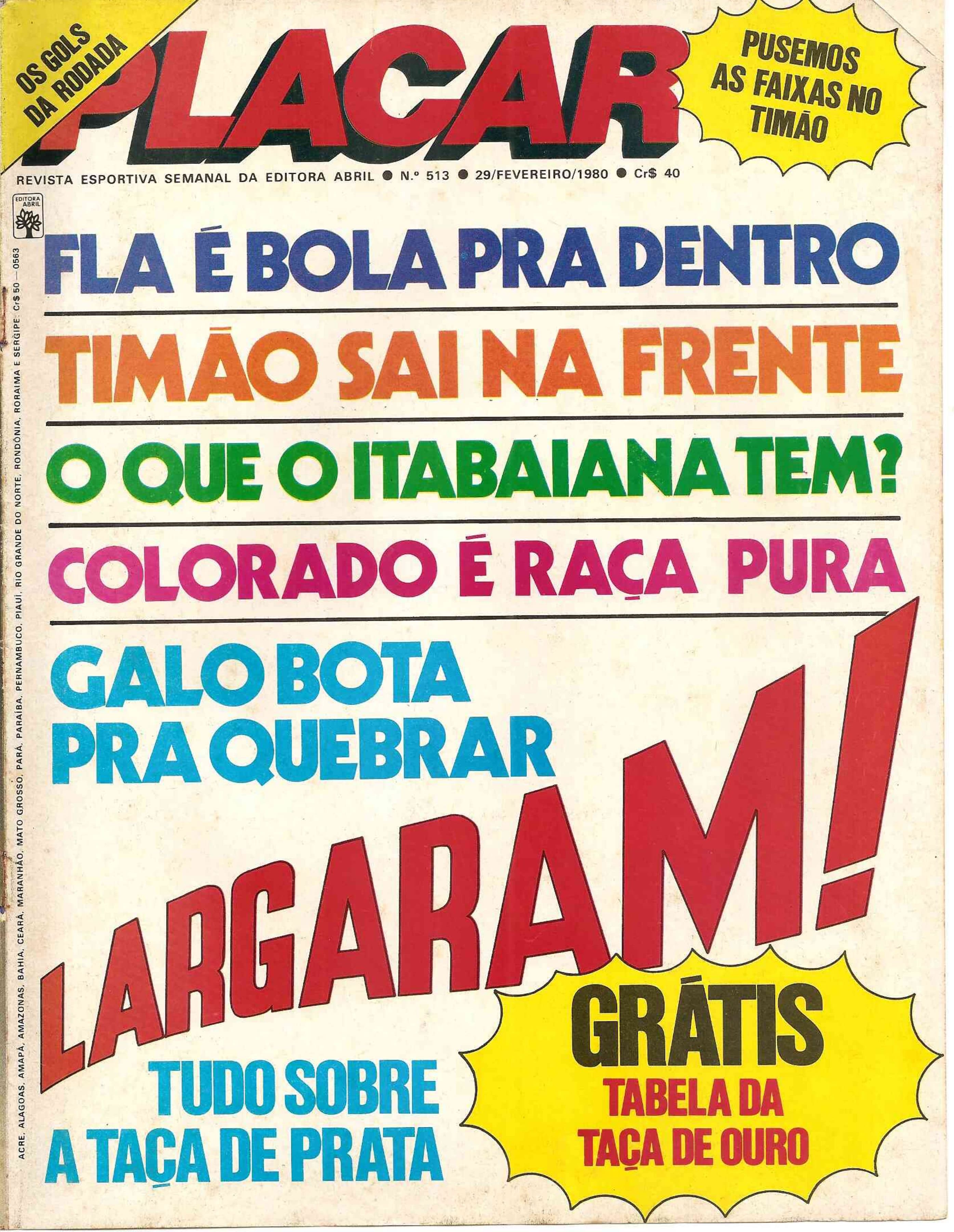 Capa da edição: Fla é bola pra dentro