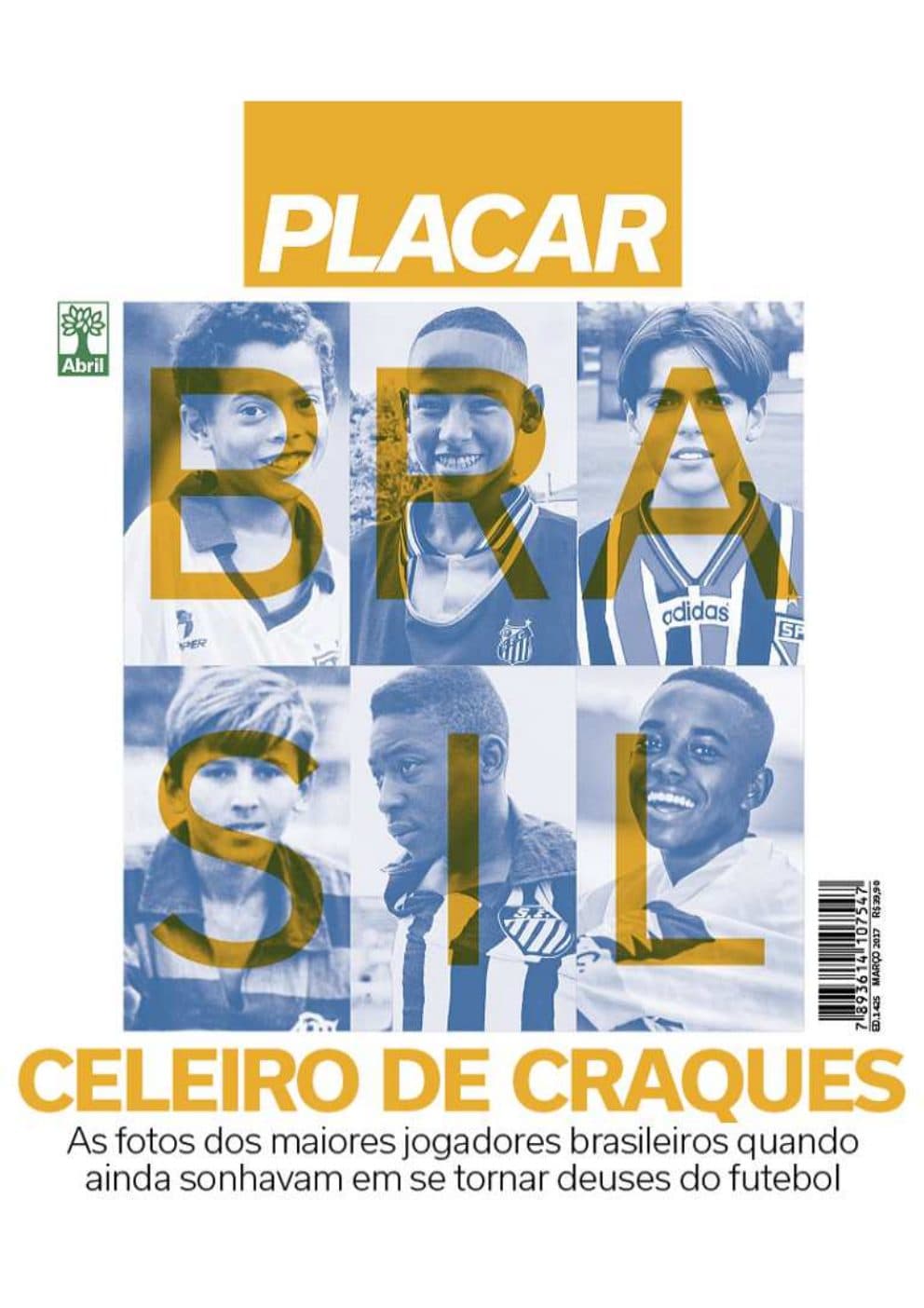 Capa da edição Celeiro de Craques da revista PLACAR