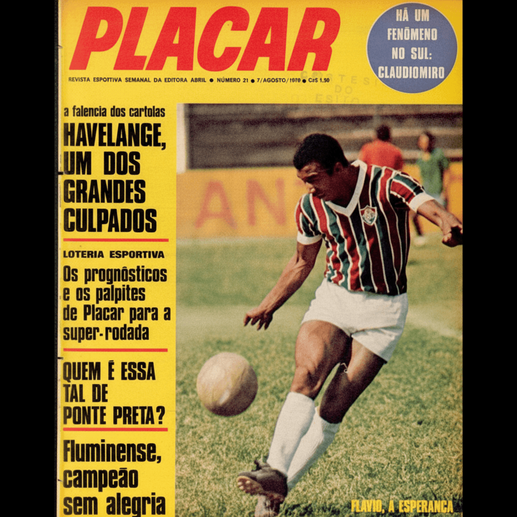 Capa da edição Há um fenômeno no sul: Claudiomiro da revista PLACAR